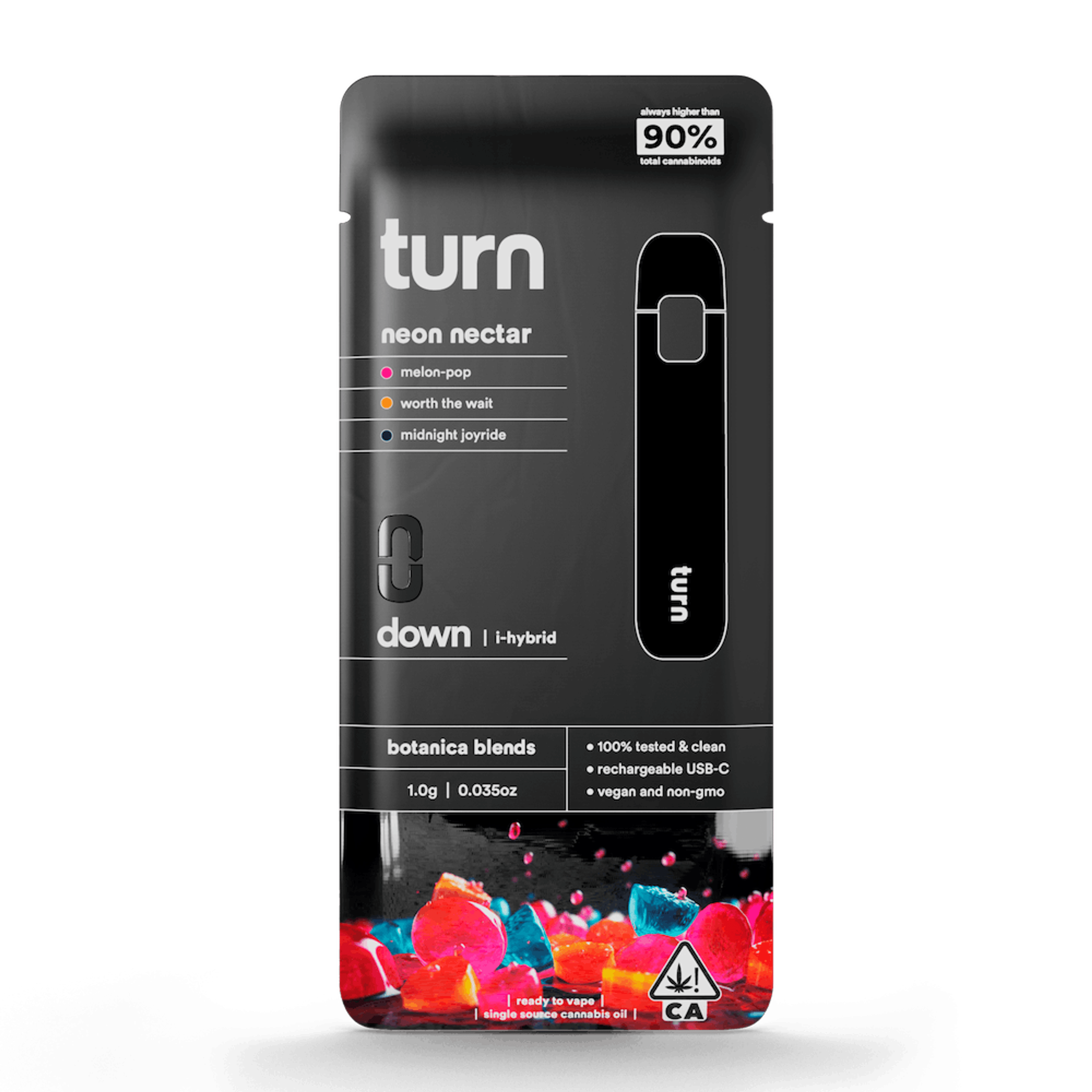 Turn - Neon Nectar - Botanical Blend Disposable - 1g - Turn - Neon Nectar - $26.99 - Disposable Vapes