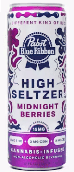 Midnight Berries 12oz High Seltzer 15mg - Pabst Blue Ribbon -  - $3.75 - Beverage