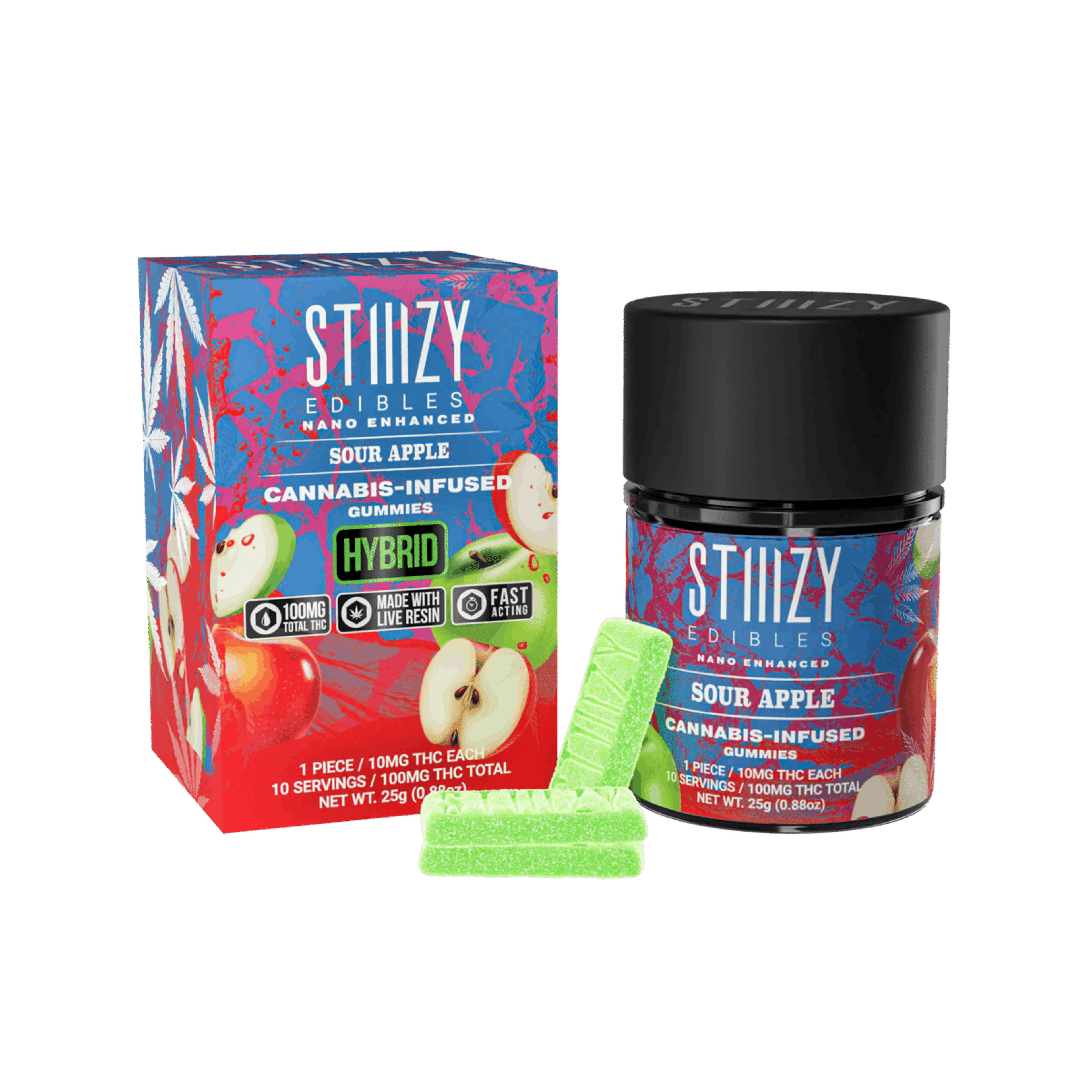 Sour Apple - Gummies - STIIIZY - 10 Gummies - $13.99 - Edibles