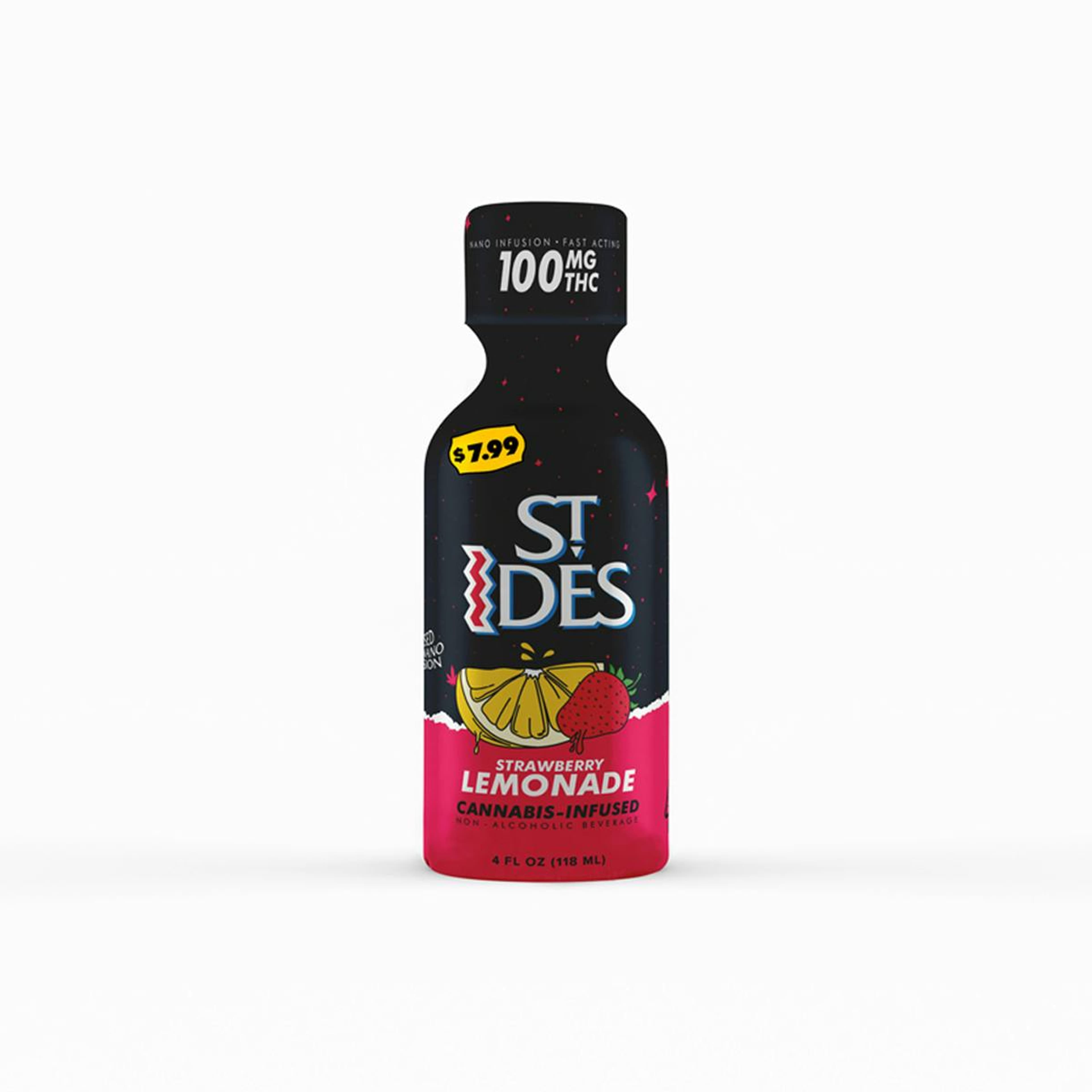 St Ides: Strawberry Lemonade Shot | 100mg (4oz) - St. Ides - - $7.99 - Beverages/Drinks