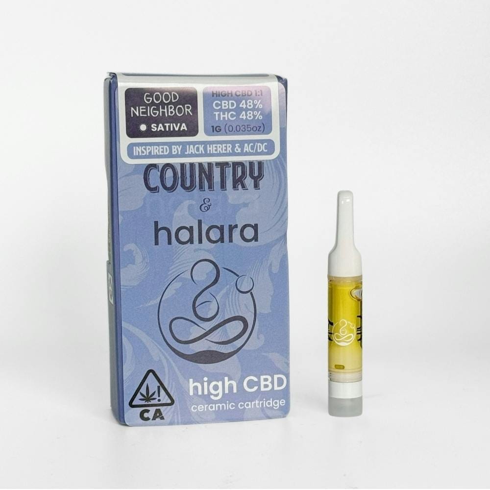 GOOD NEIGHBOR 1:1 THC/CBD 1G REFILL - Halara -  - $23.65 - Vape Cartridge