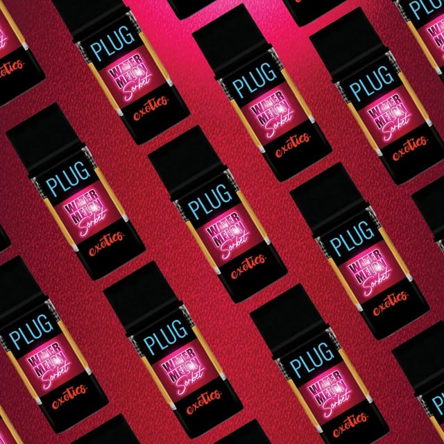 PlugPlay Exotics - 1g vape cart - Watermelon Sorbet