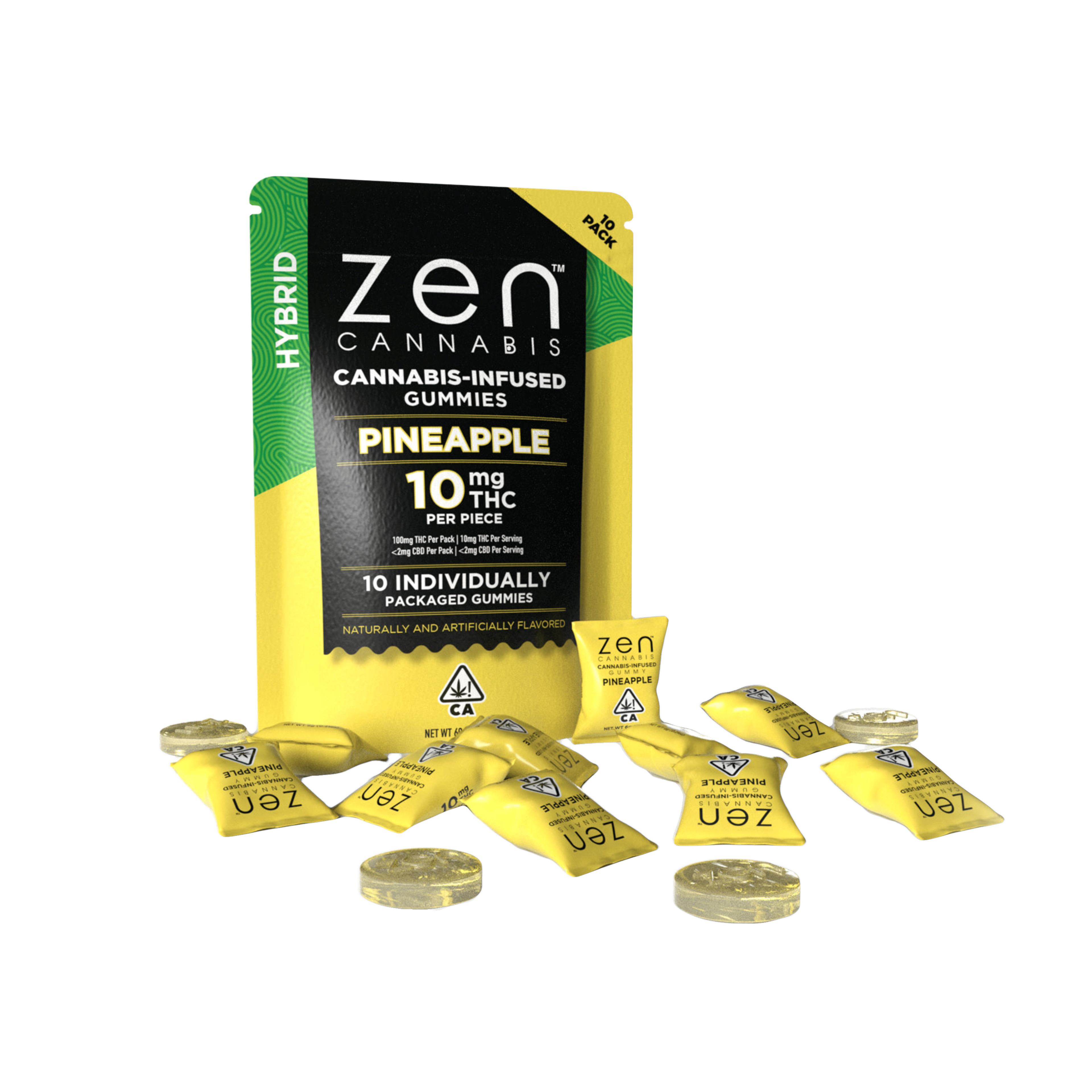 Hybrid Pineapple - 100mg - Zen Cannabis - - $14 - Edibles