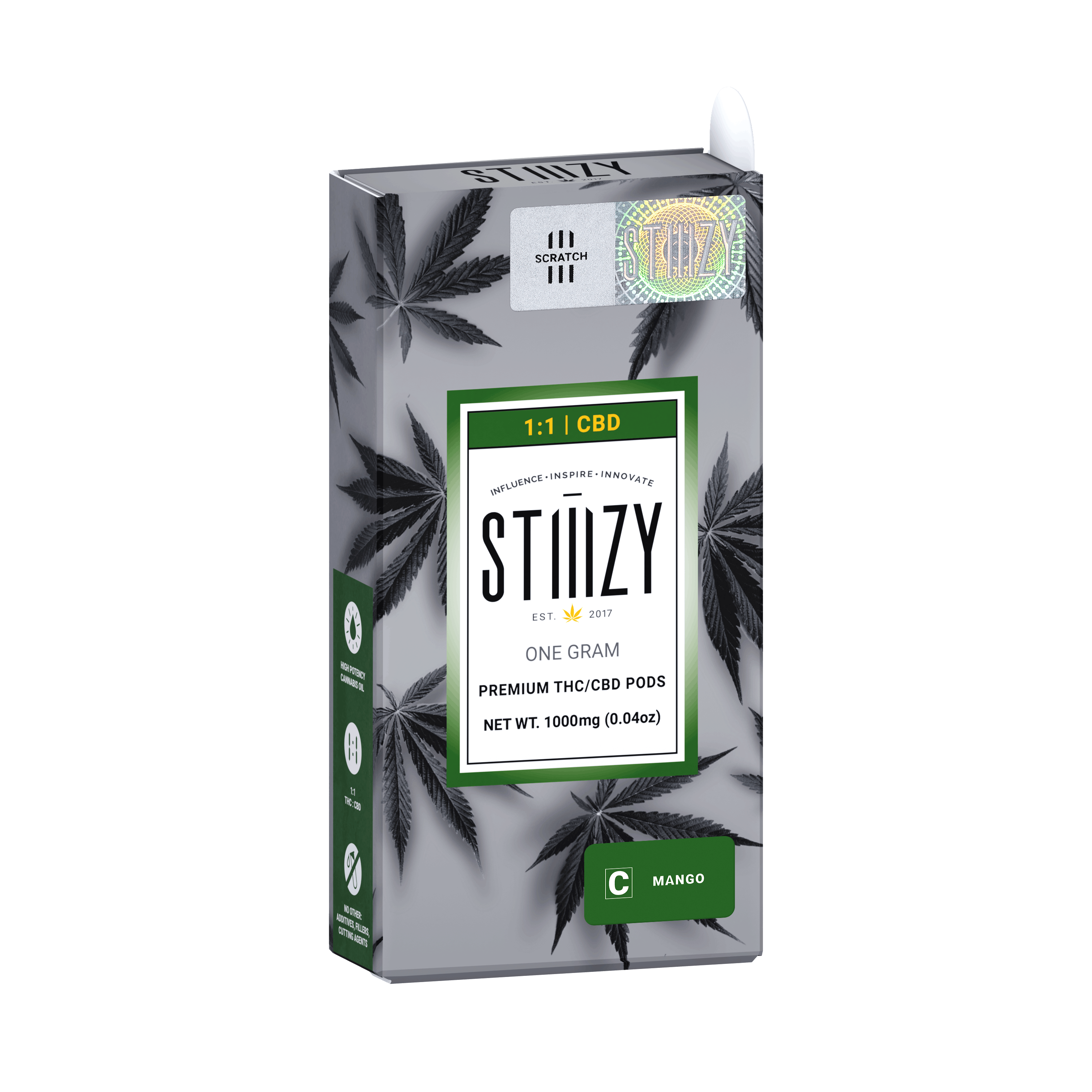 Mango 1:1 - THC:CBD Pod - STIIIZY - One Gram - $47.99 - Pods (STIIIZY + PlugPlay + PAX + Left Coast)
