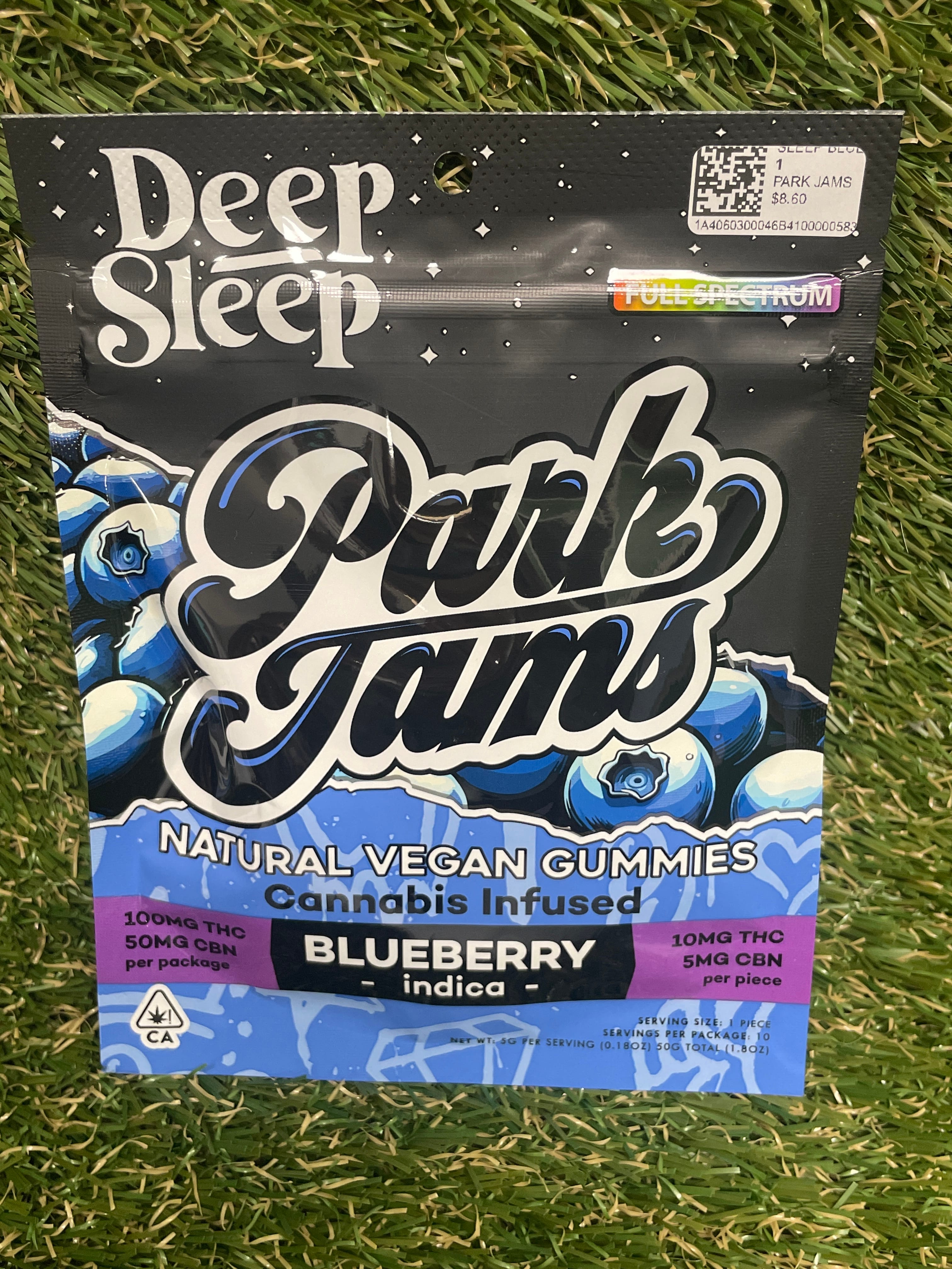 SLEEP BLUEBERRY 2:1 10MG 10PK - PARK JAMS -  - $9.67 - Edible (weight - each)