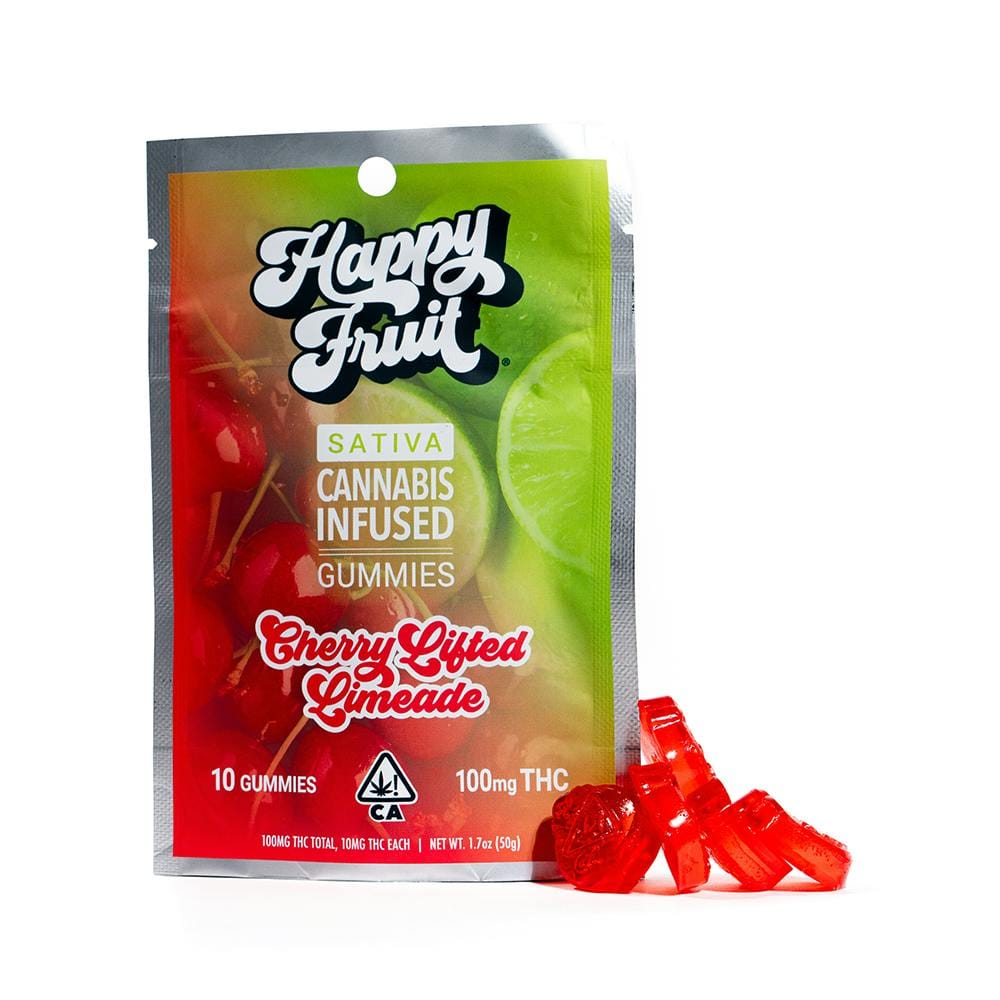 Cherry Lifted Limeade Gummies - Happy Fruit - 10 Gummies - $21.99 - Edibles