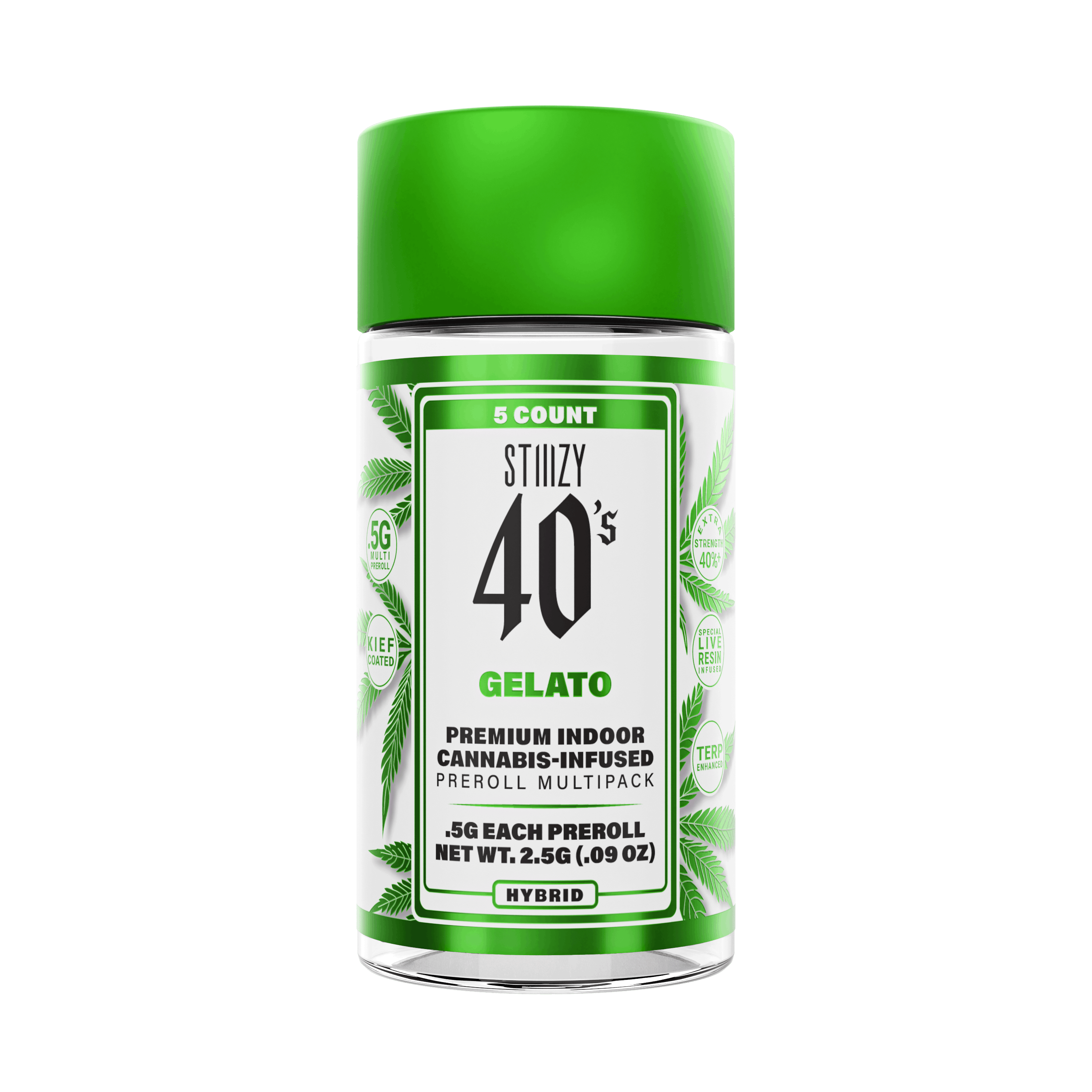 Gelato - 40's Infused Mini Pre-Rolls - STIIIZY - 2.5g (5-Pack) - $35.99 - Infused Pre-Rolls