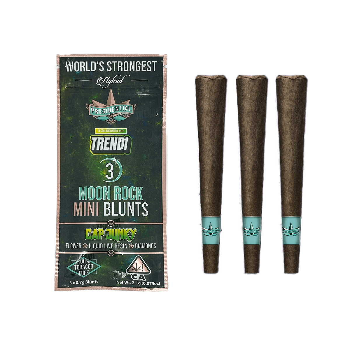 Presidential: Cap Junky Mini Moon Rock Blunts