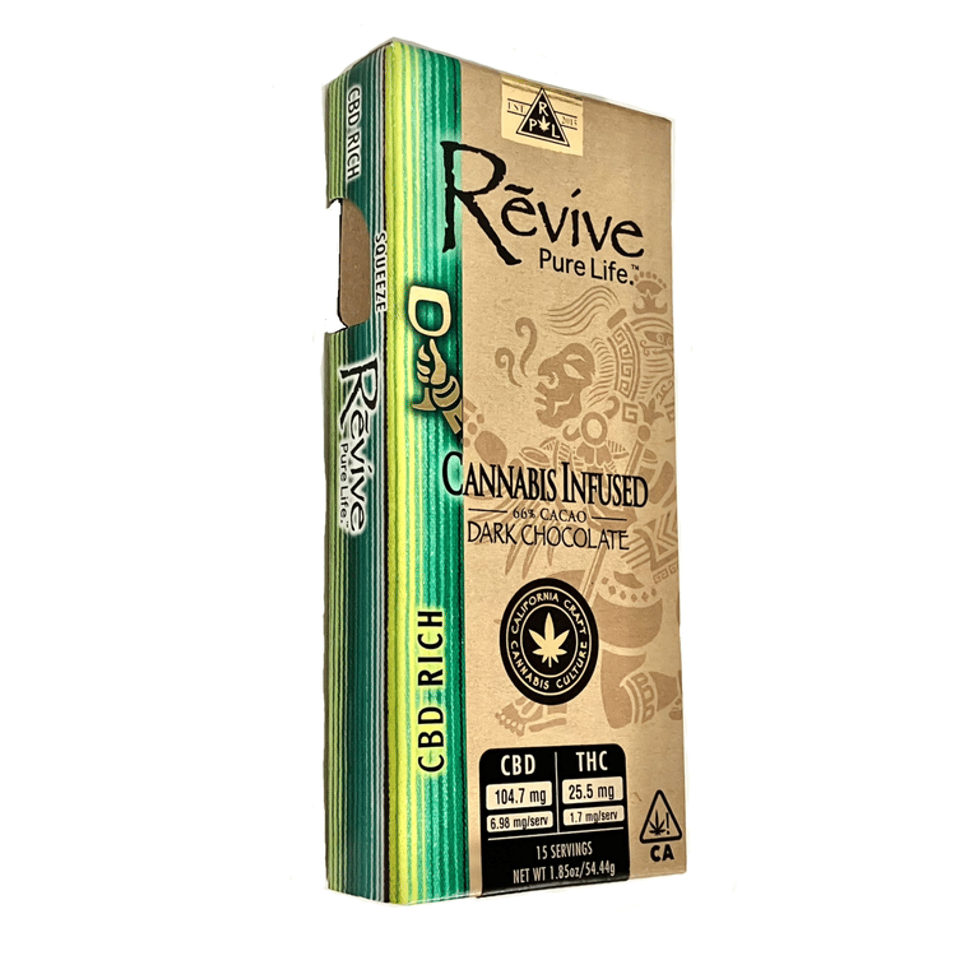 Revive Chocolate Bar - Revive Organics - Milk - $30 - Edibles