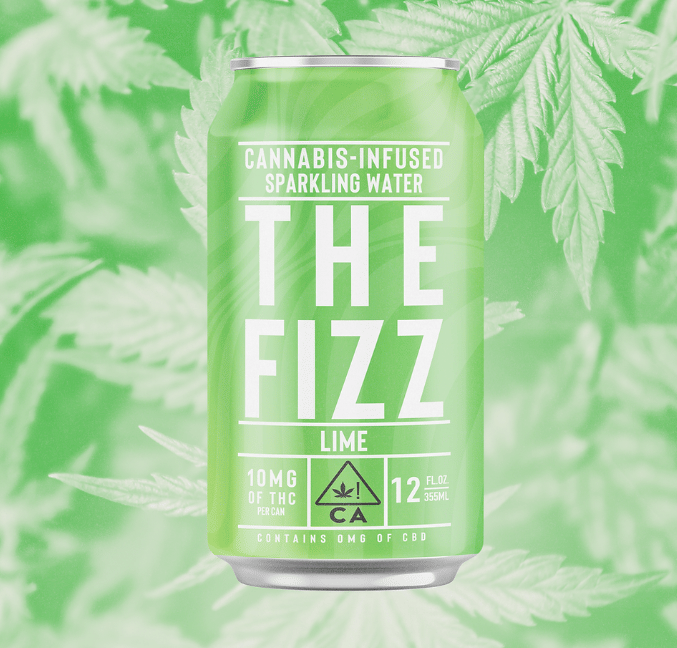 The Fizz: Lime Sparkling Water (12oz.) - 10mg - Manzanita Naturals -  - $6 - Beverages/Drinks