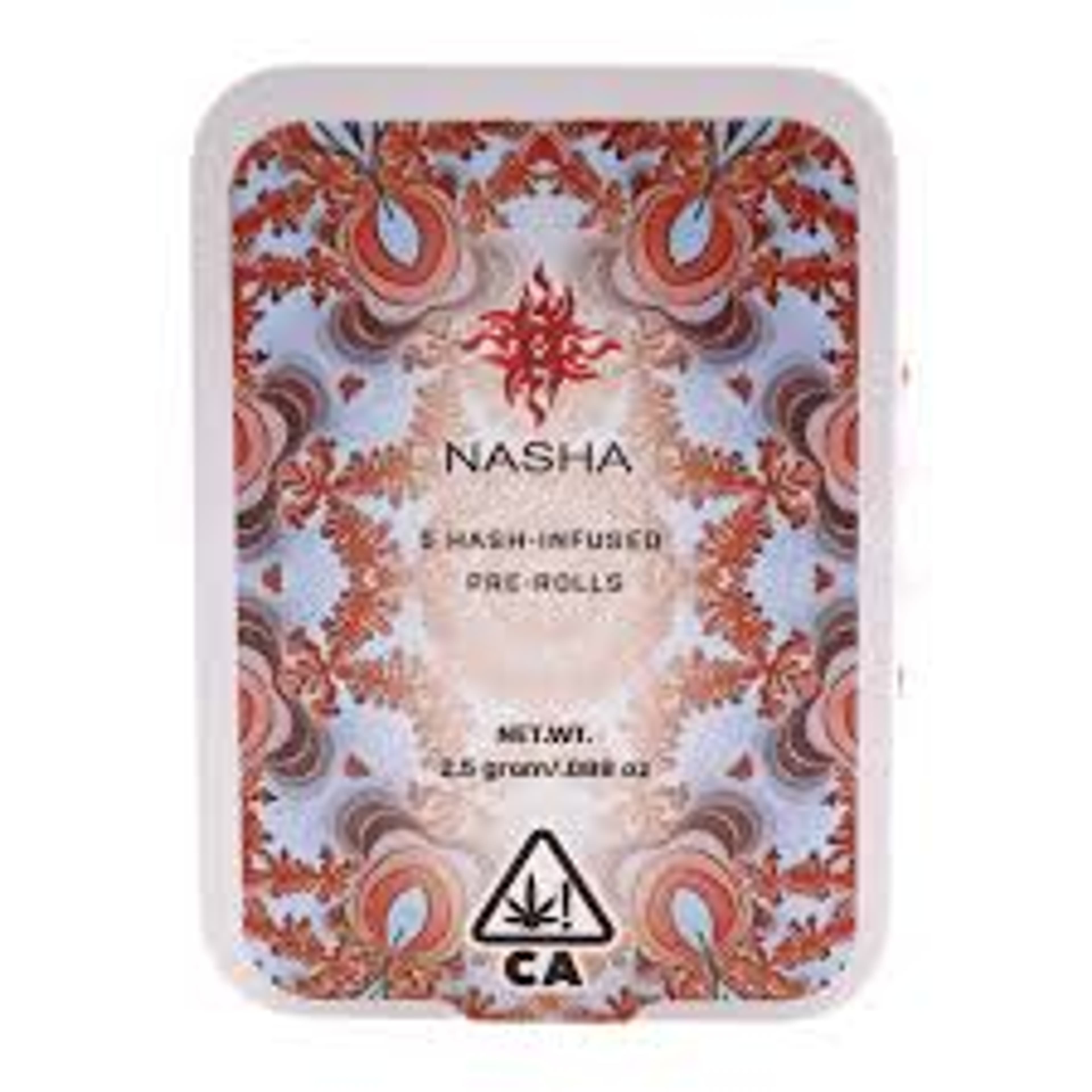 Hash Infused 5pk - Nasha - Hella NTZ x Nectarine Jelly (S) - $38 - Pre-Rolls