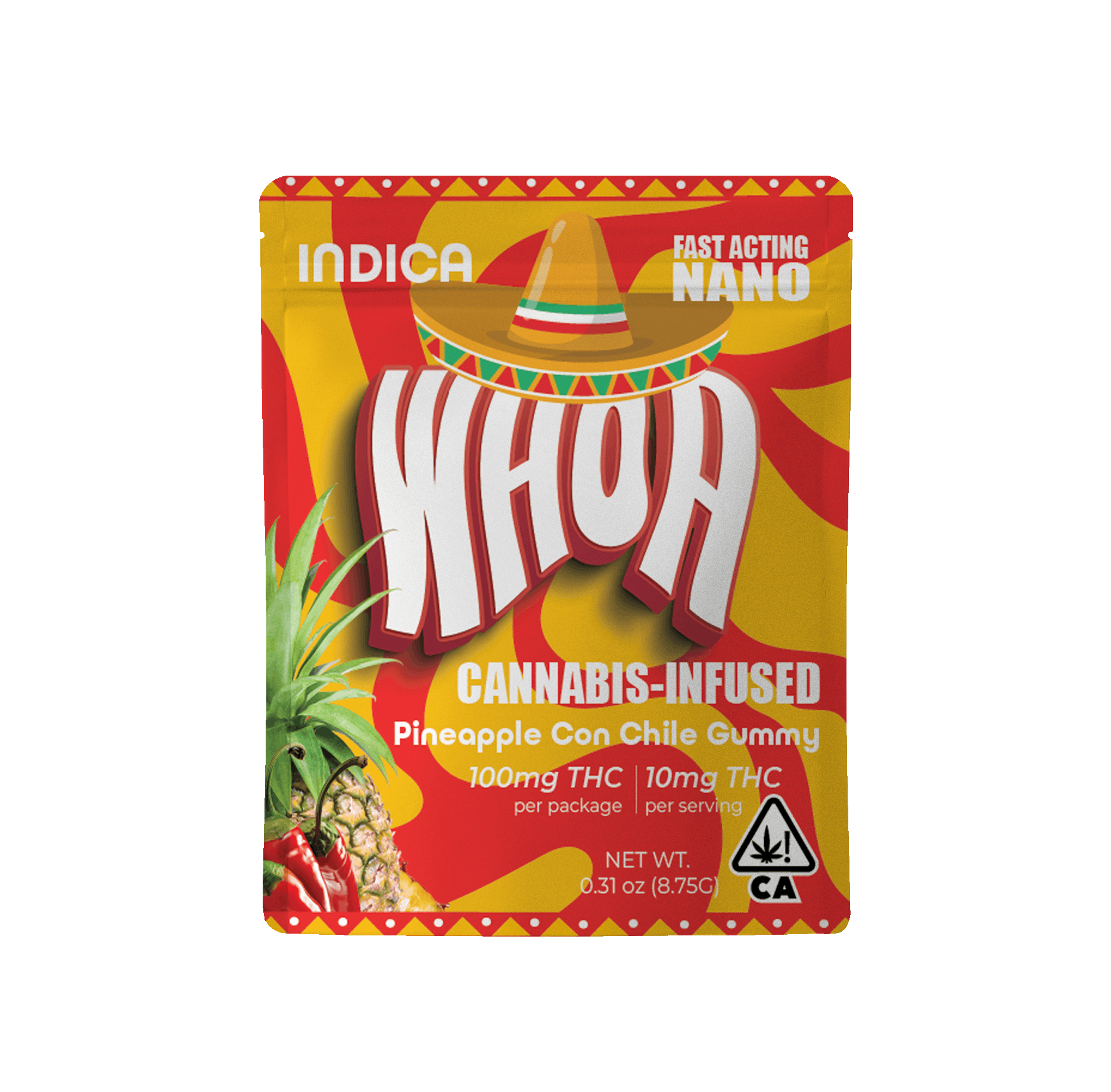 PINEAPPLE CON CHILE 100MG - WHOA -  - $5 - Edibles
