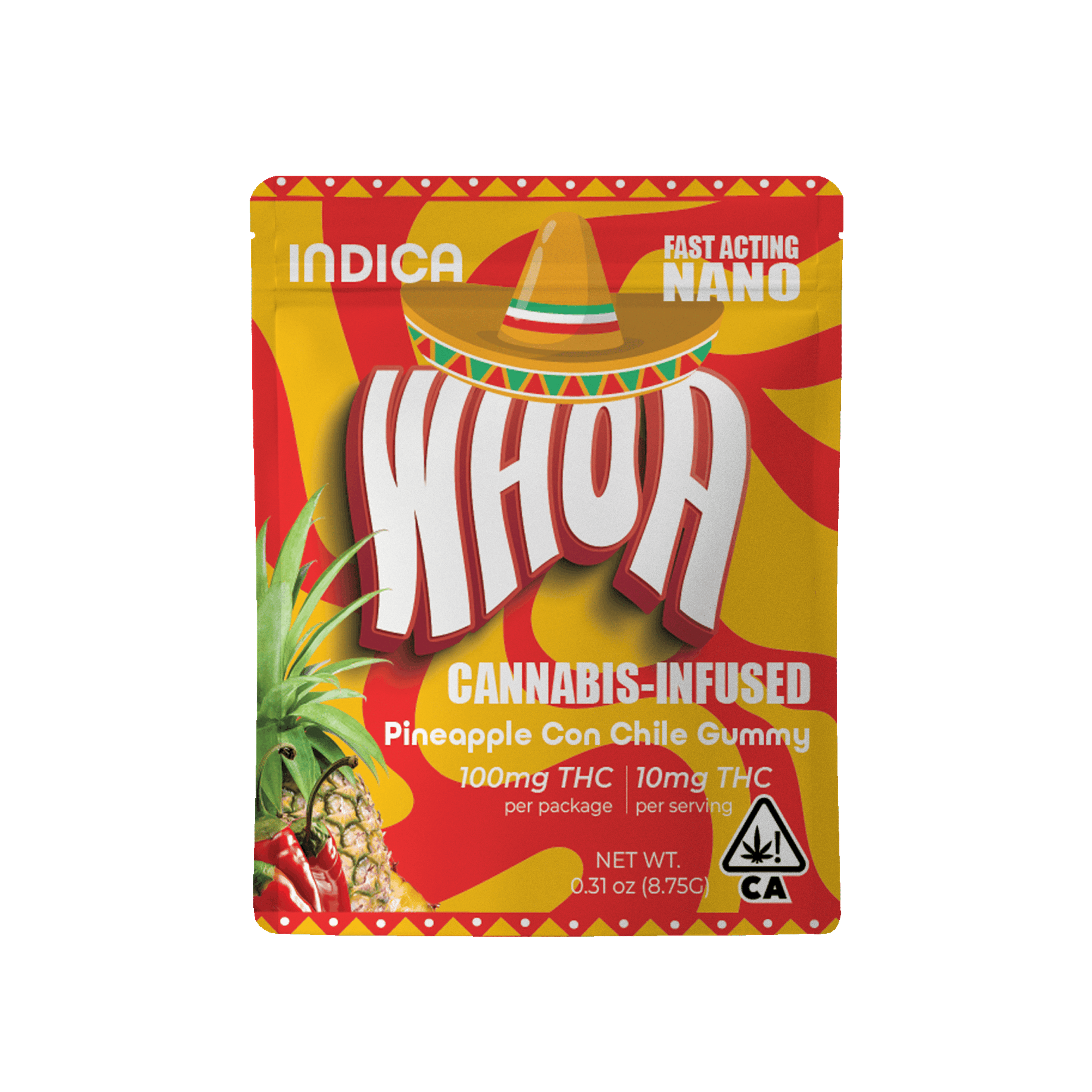 PINEAPPLE CON CHILE 100MG - WHOA - - $5 - Edibles