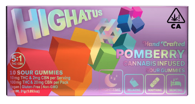 PomBerry Sour CBN Gummies 100mg