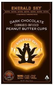 10mg Peanut Butter Cups - Emerald Sky - Indica - $21 - Edibles