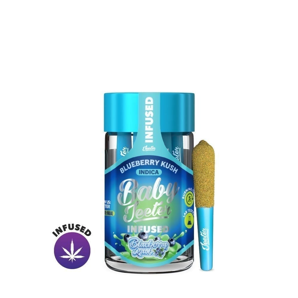 Blueberry Kush - Baby Jeeter - Infused Pre-Rolls - Jeeter - 2.5g (5-Pack) - $39.99 - Infused Pre-Rolls