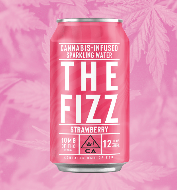 The Fizz: Strawberry Sparkling Water Sugar Free (12oz.) - 10mg - Manzanita Naturals -  - $6 - Beverages/Drinks