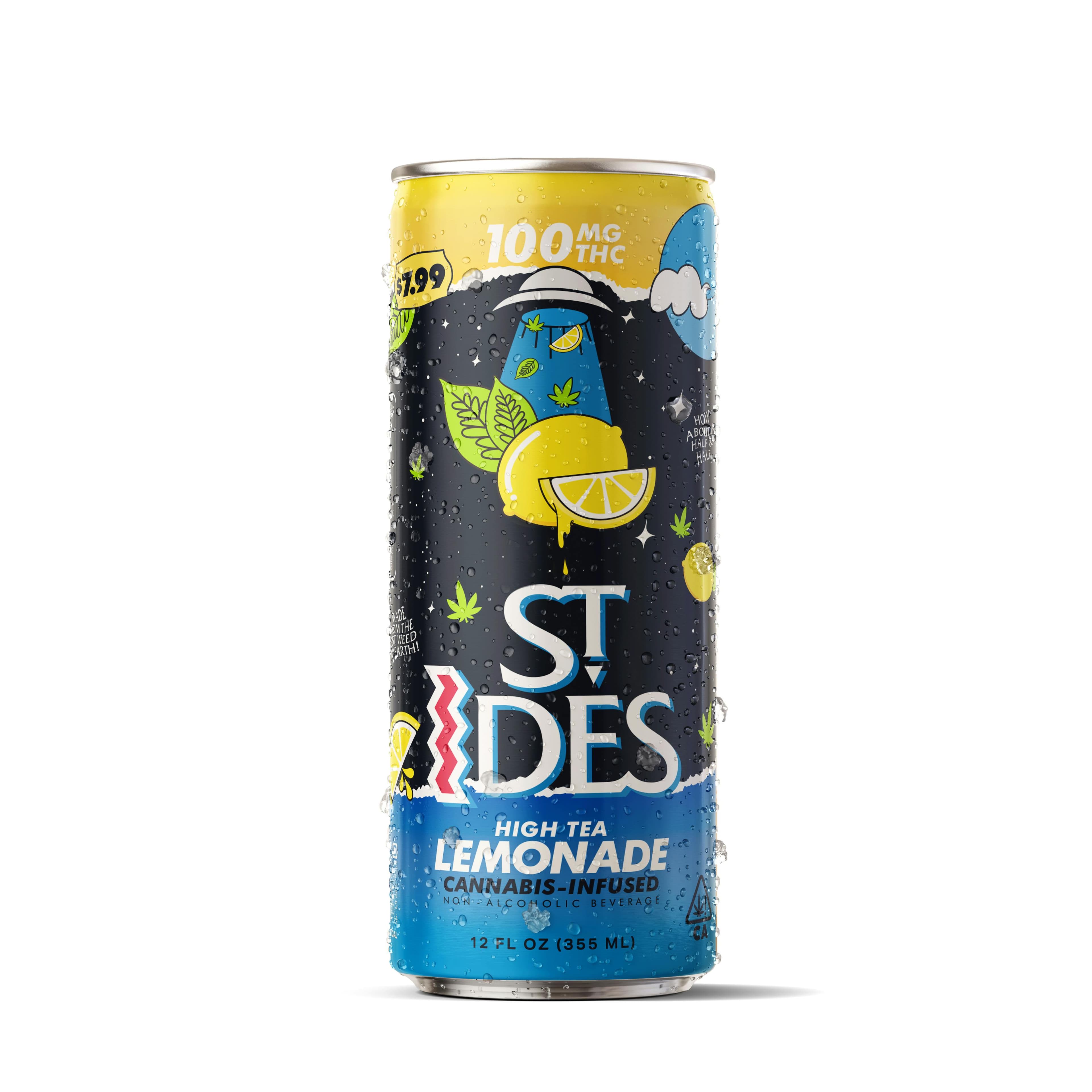 Lemonade tea 12OZ HIGH TEA 100MG - St. Ides - - $6 - Drinks