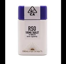 RSO THC 100 mg Tablets - Emerald Bay Extracts - Hybrid: Sour Cherry - $50 - Soft Gels & Tablets