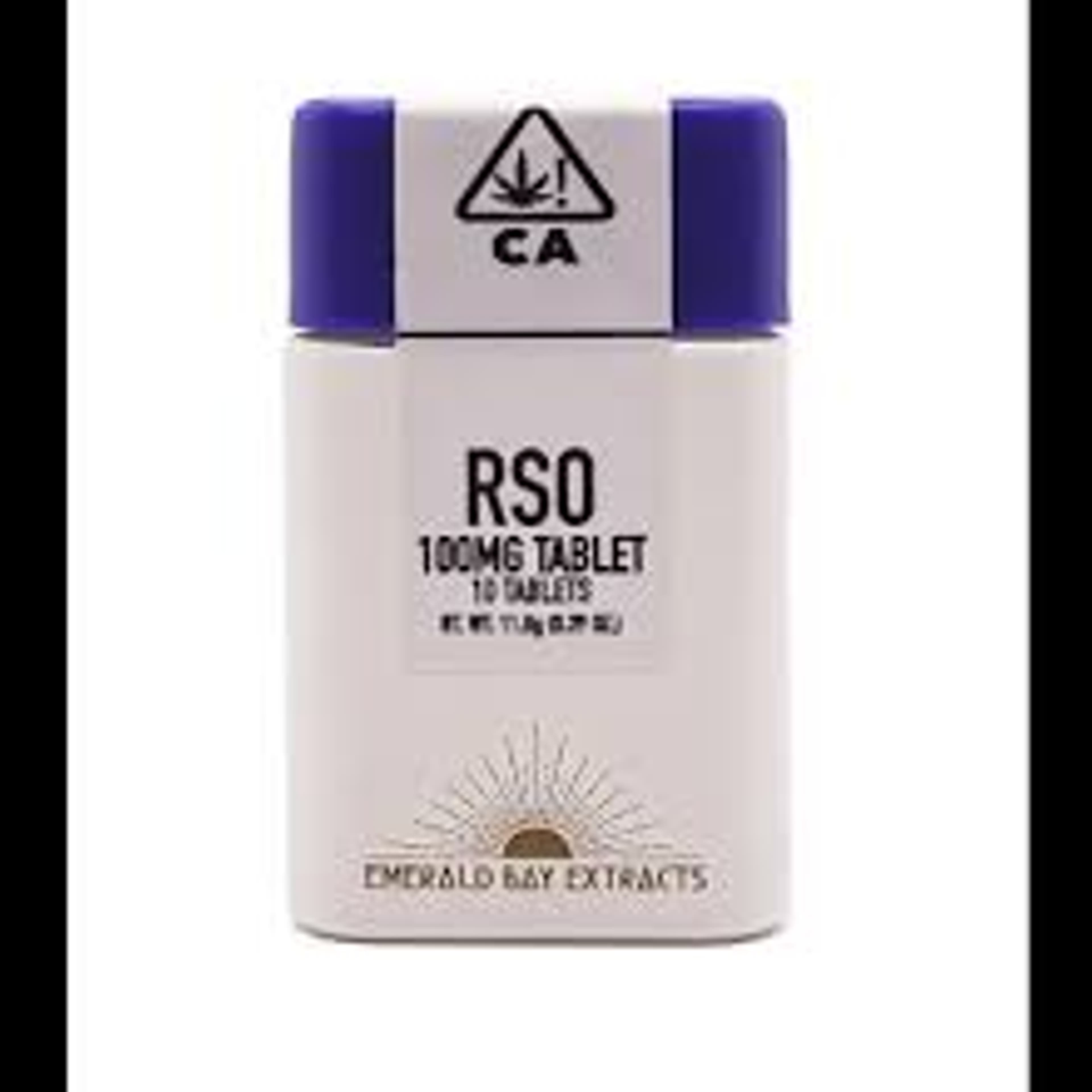 RSO THC 100 mg Tablets - Emerald Bay Extracts - Hybrid: Sour Cherry - $50 - Soft Gels & Tablets