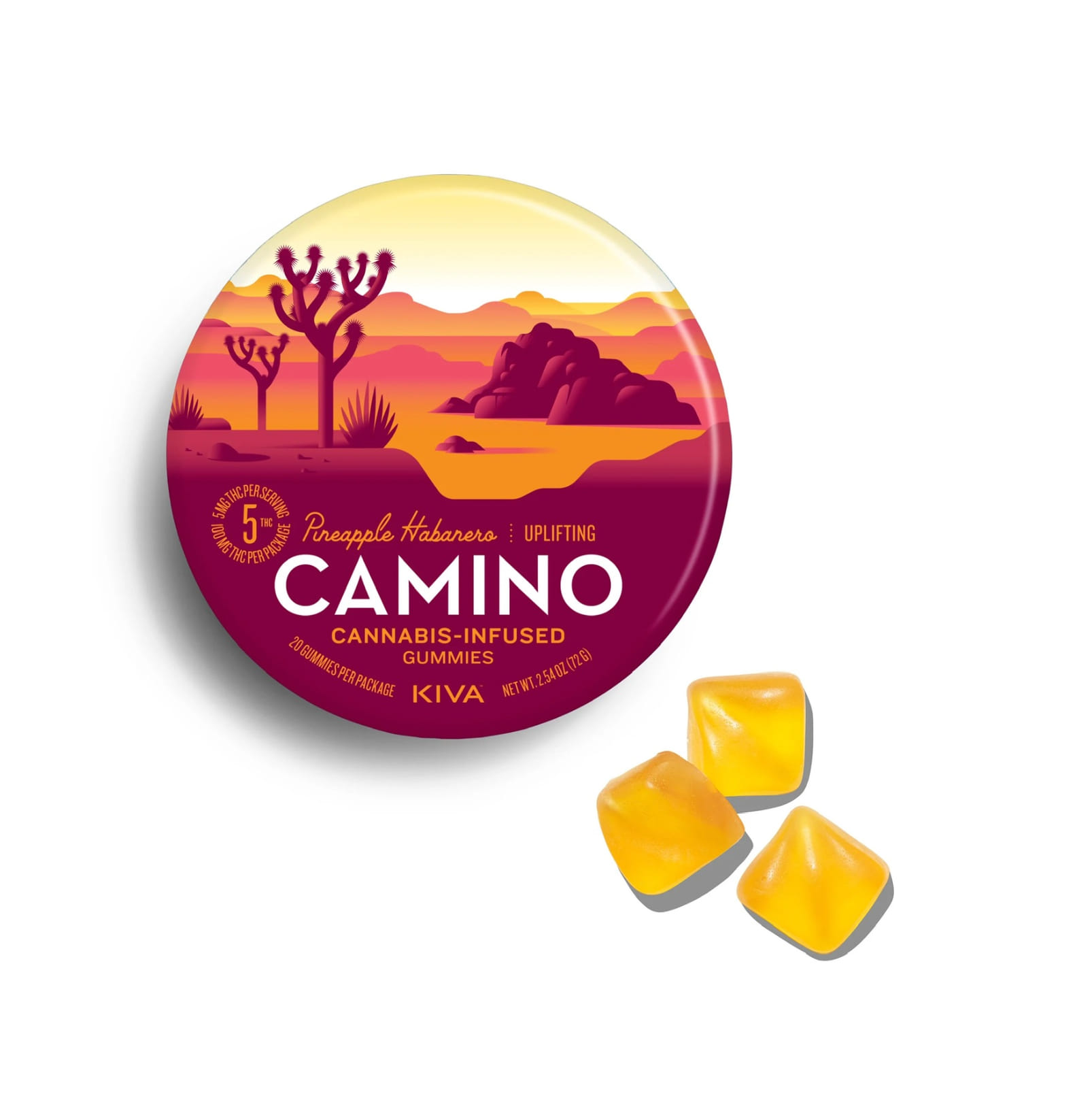 Pineapple Habanero 100MG Gummies - Camino -  - $11.88 - Edible