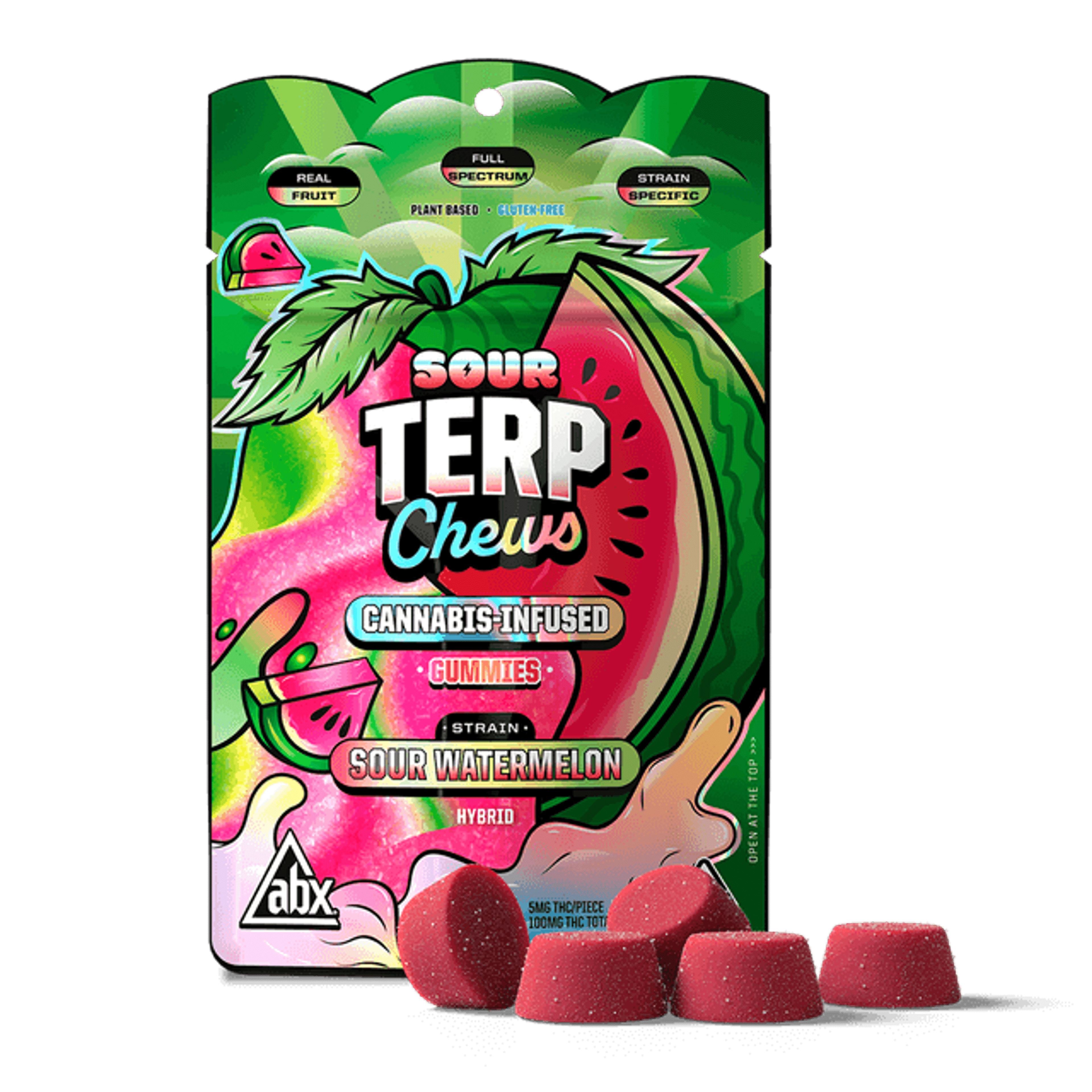 Terp Chews - ABX - Strawberry Haze Hybrid - $14 - Edibles