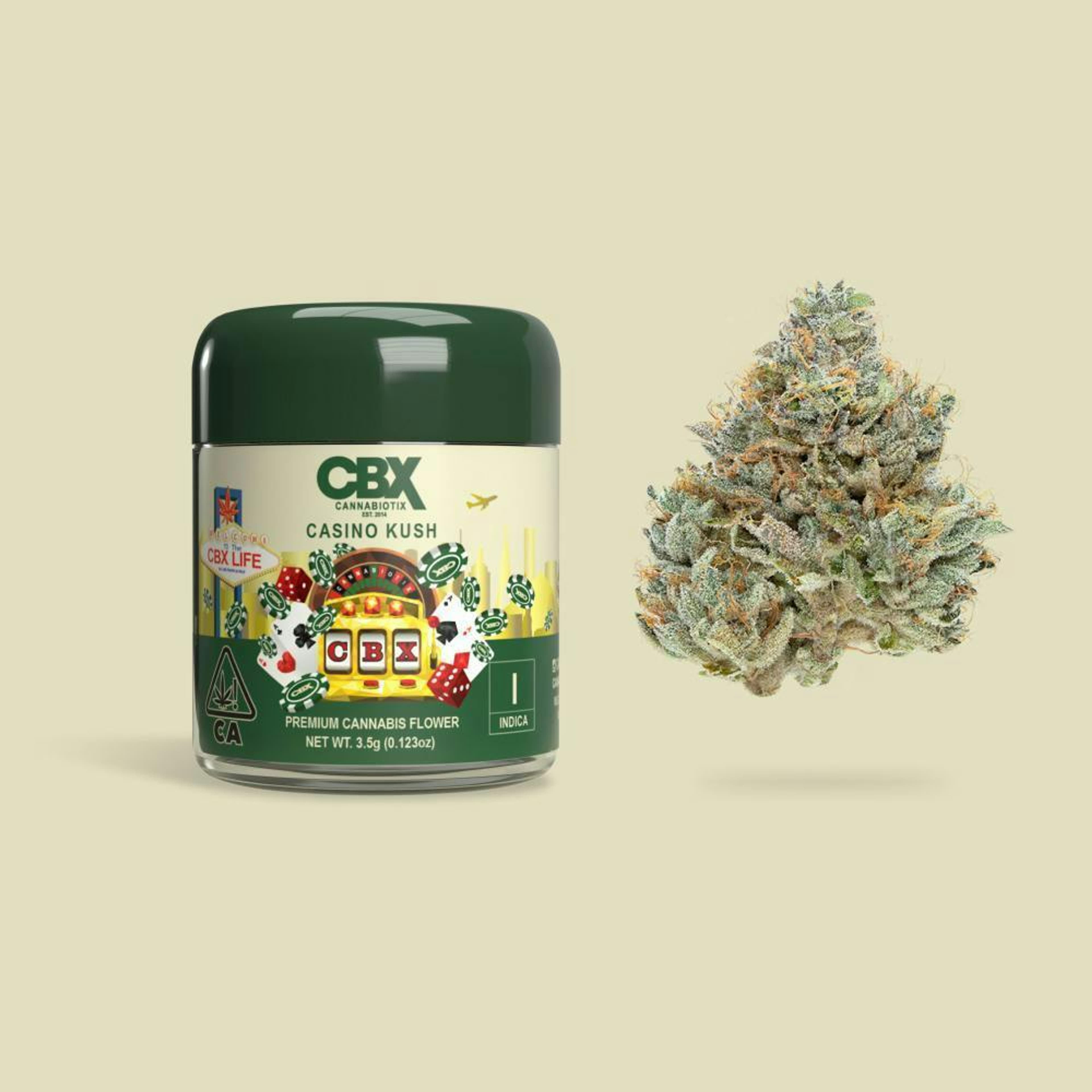 Casino Kush - Flower - CBX Cannabiotix - Eighth - $54.99 - Flower