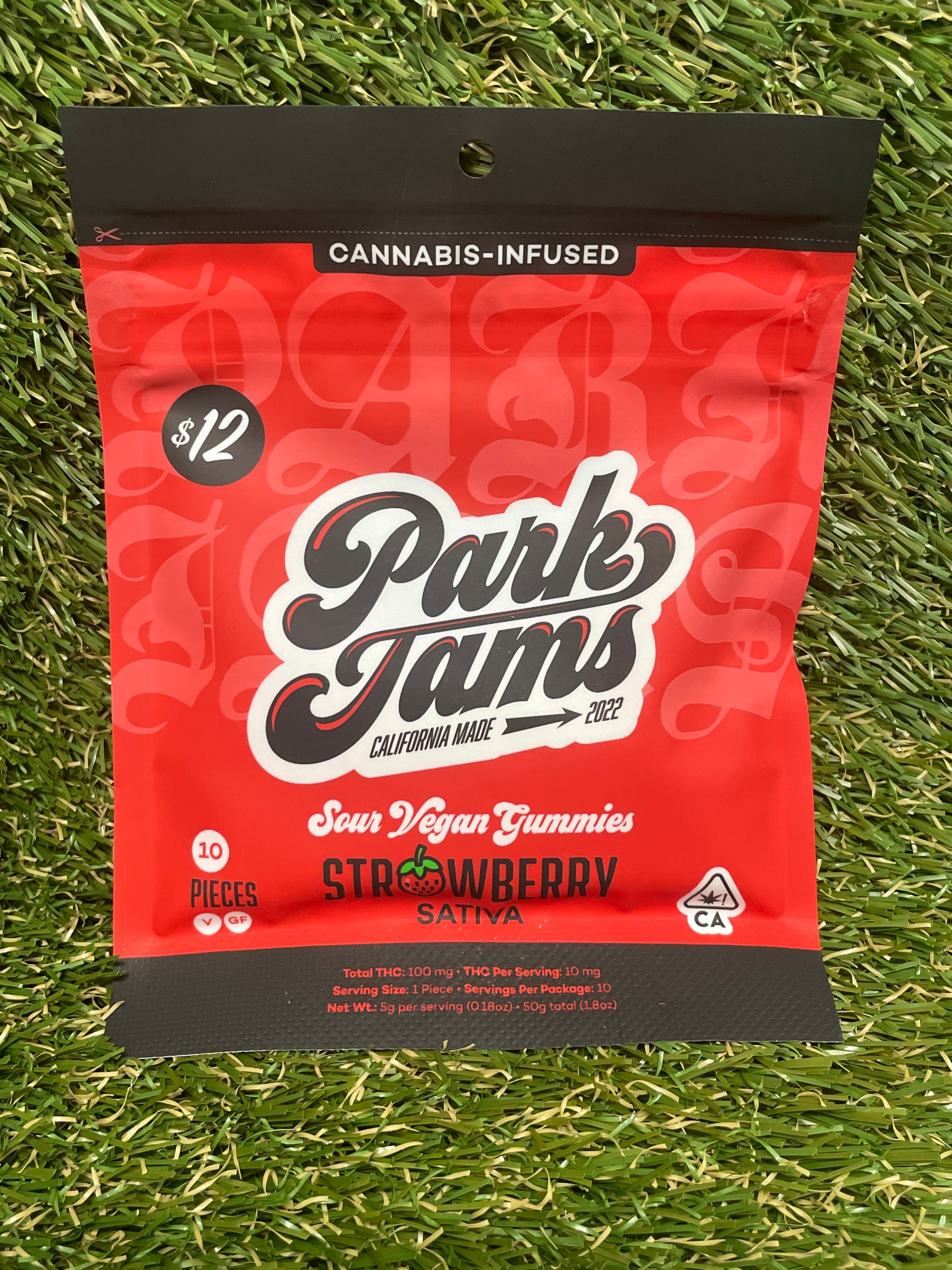 STRAWBERRY 10MG 10PK - PARK JAMS -  - $7.60 - Edible (weight - each)