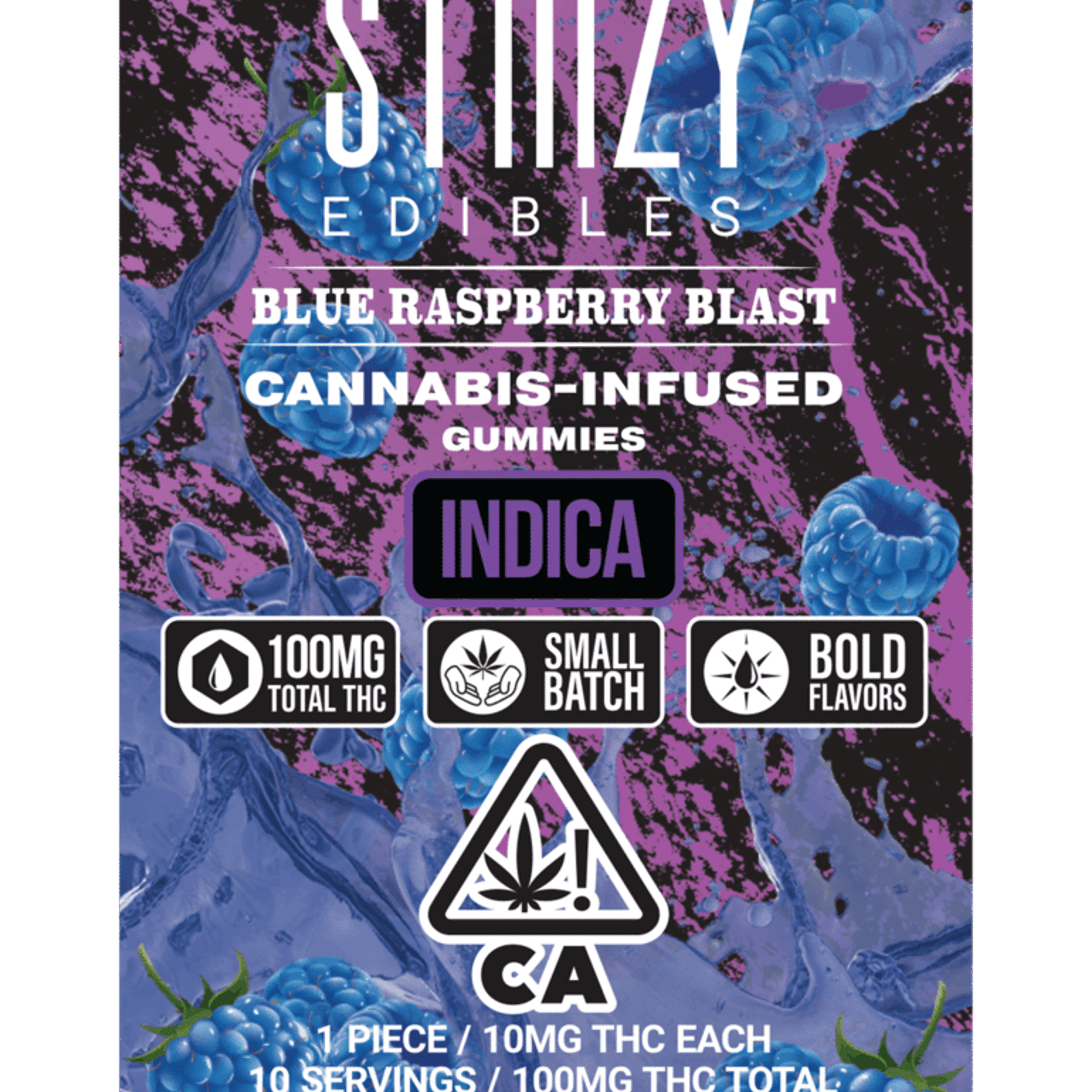 - BLUE RASPBERRY BLAST - Gummies 100mg THC Edibles - Stiiizy - Blue Raspberry Blast - $15 - Edibles