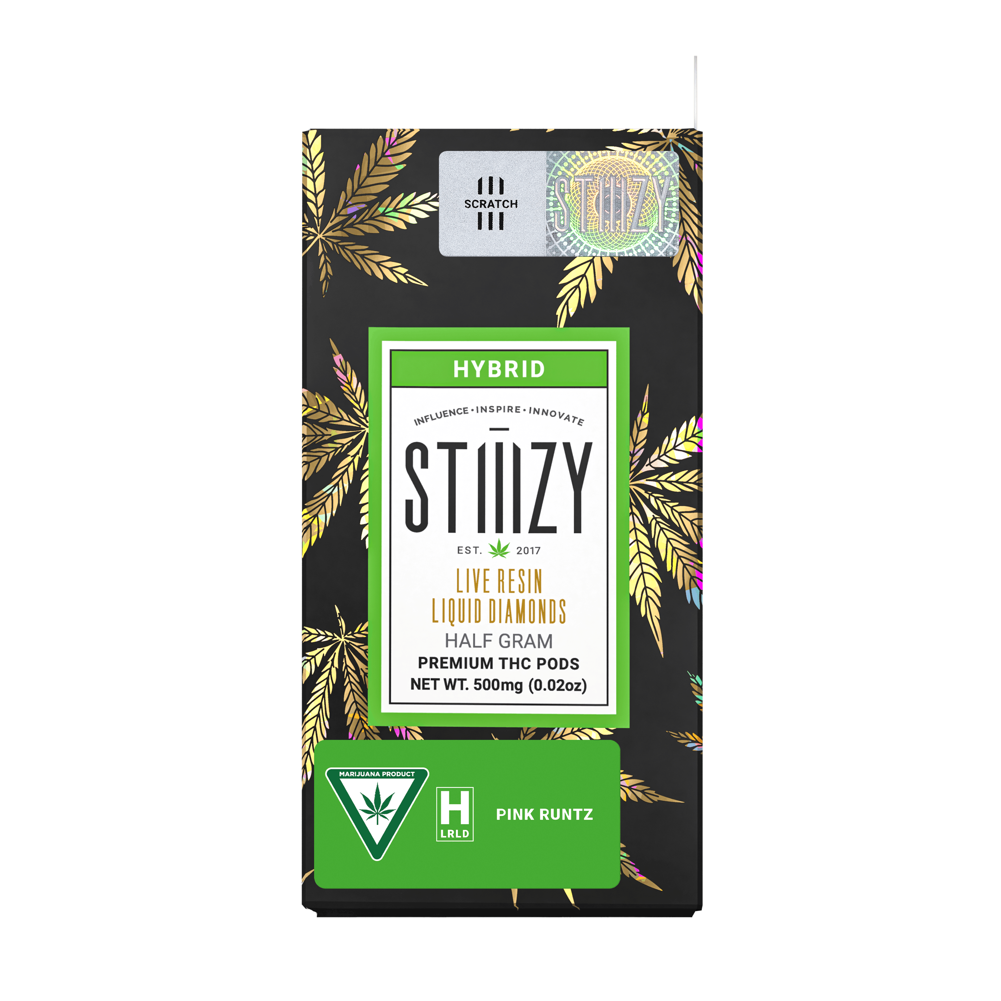 Pink Runtz - Live Resin - Liquid Diamonds Pod - STIIIZY - Half Gram - $12.99 - Pods (STIIIZY + PlugPlay + PAX + Left Coast)
