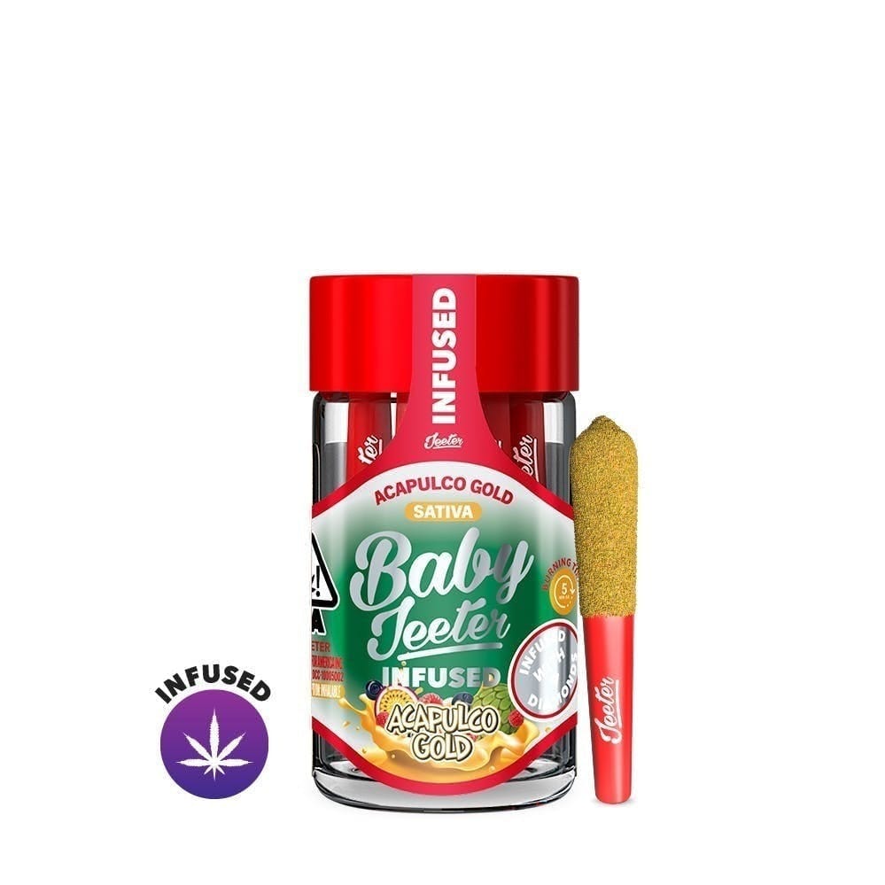 Acapulco Gold - 5pk Infused Baby Pre Rolls  *B2G1 EVERYDAY PLUS 10% OFF* - Jeeter - Acapulco Gold (S) - $30 - Pre-Rolls