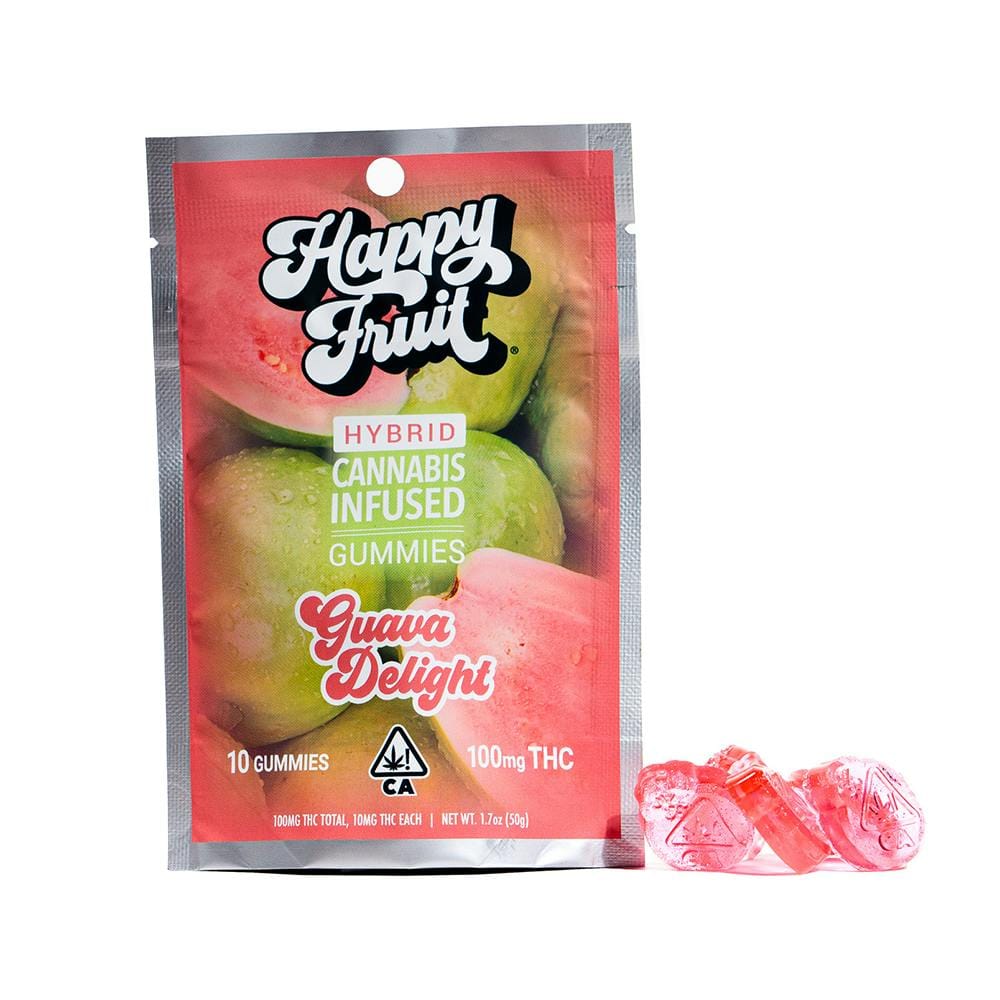 Guava Delight Gummies - Happy Fruit - 10 Gummies - $24.99 - Edibles
