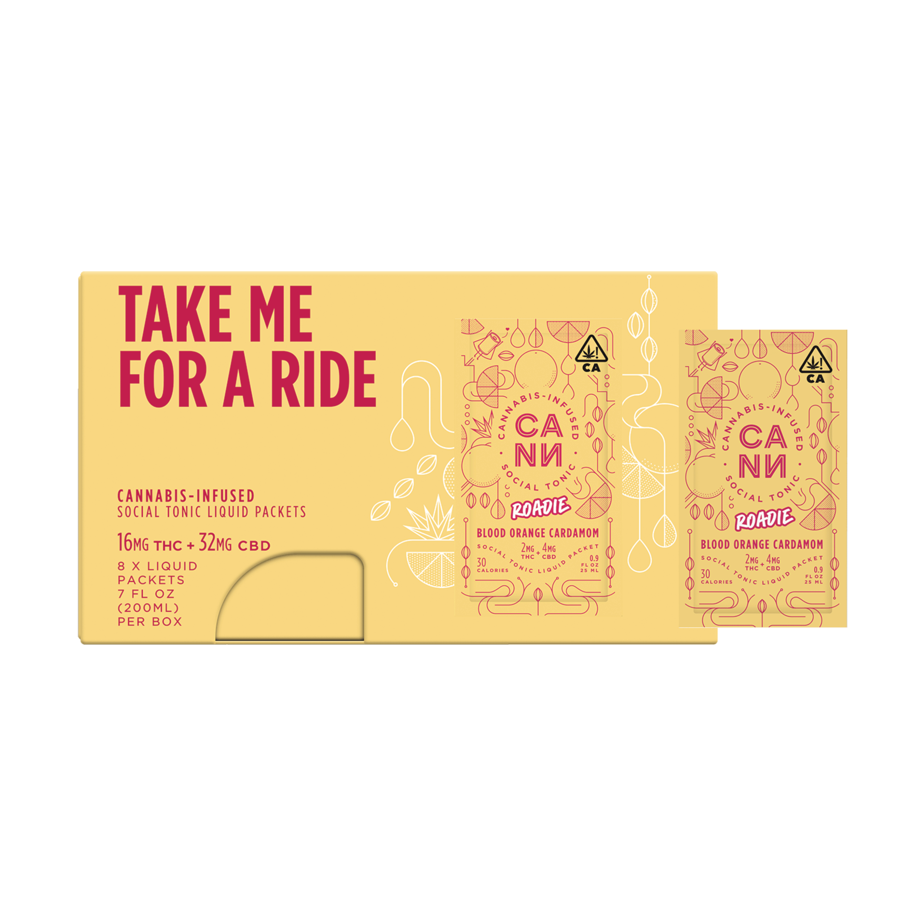 Roadies: Blood Orange Cardamom 8pk - CANN Drinks -  - $30 - Beverages/Drinks