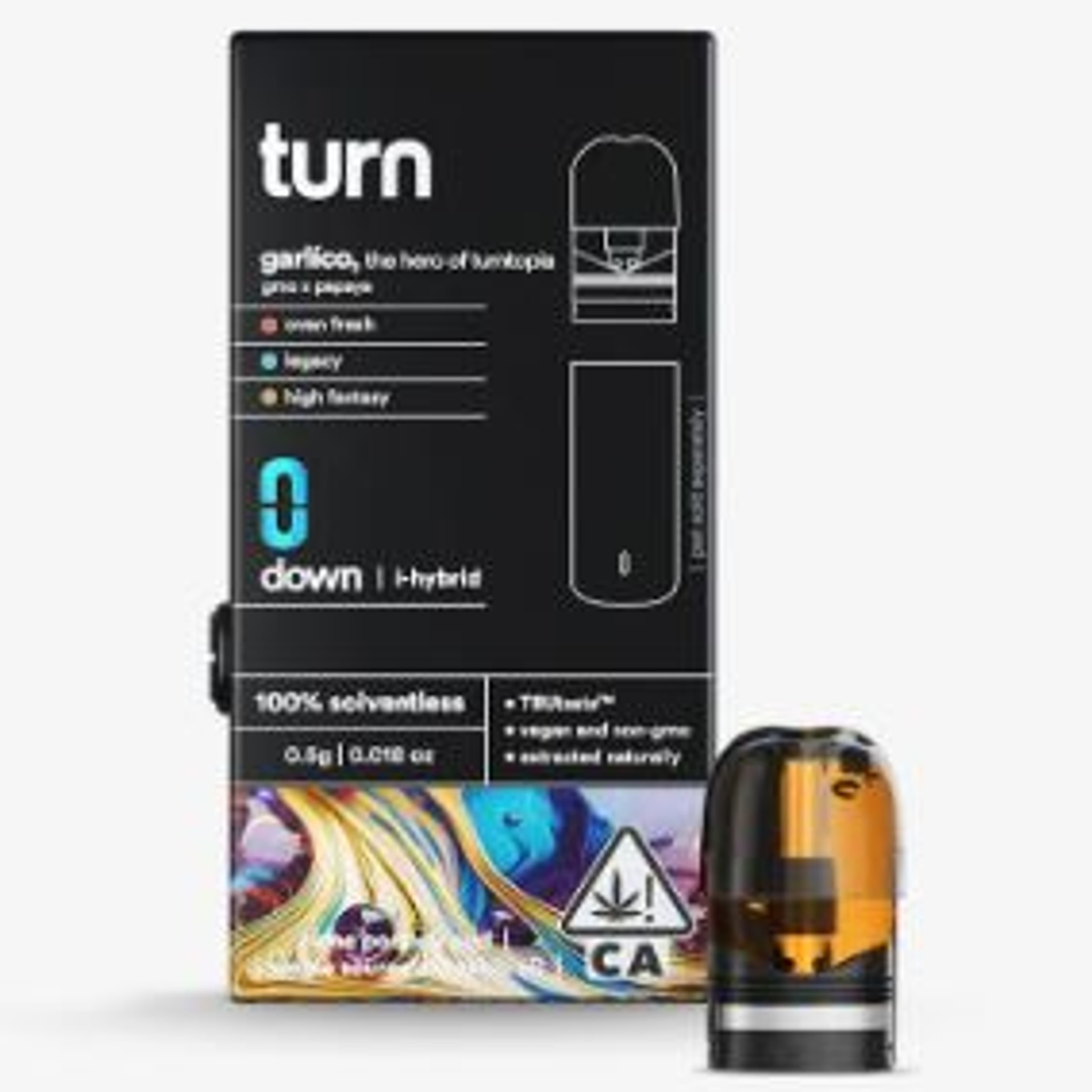 Garlico 'Turn Down' .5g Solventless Pod - Turn - - $32 - Vapes