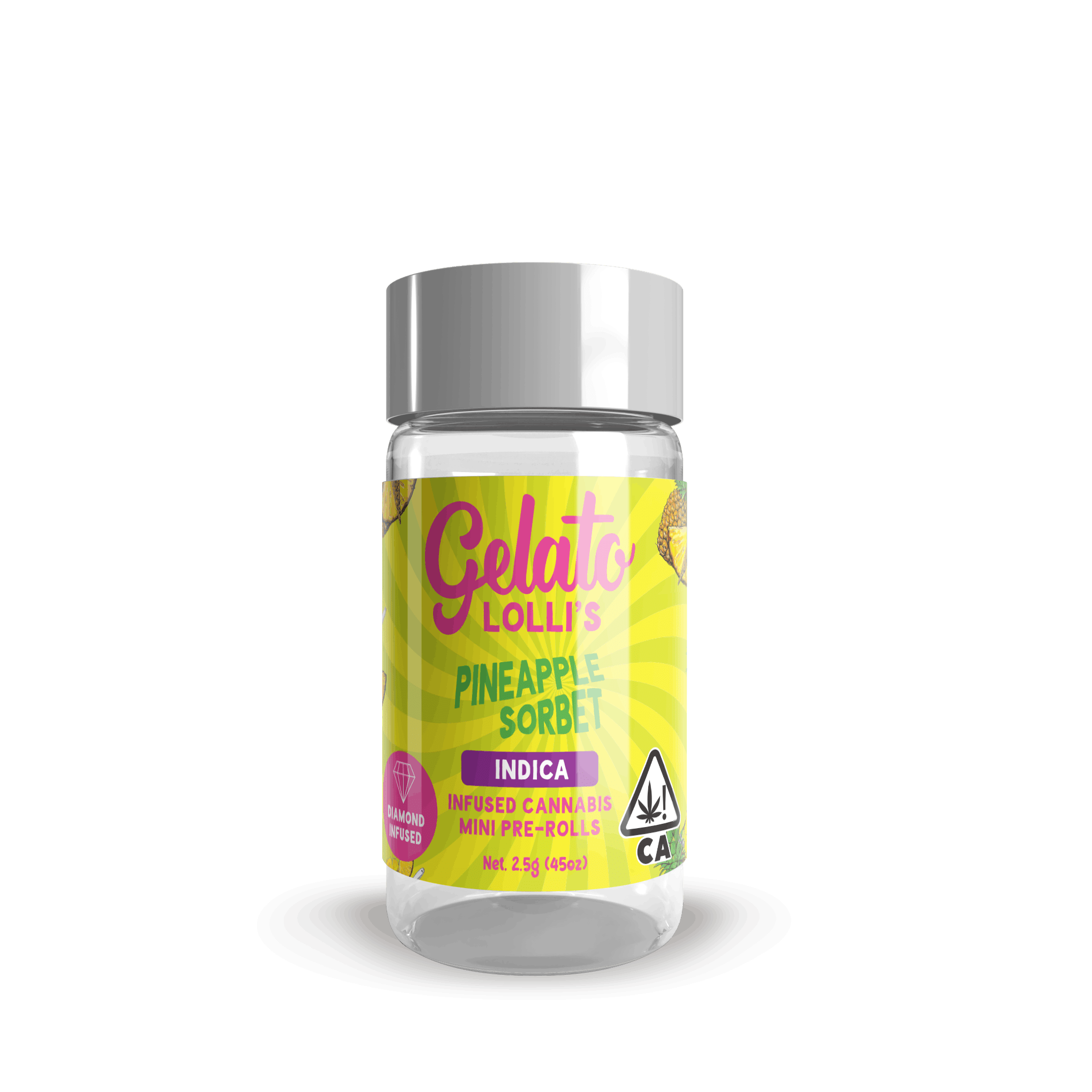 Pineapple Sorbet .6G Lolli 5-Pack (3g) - Gelato -  - $35 - Flowers