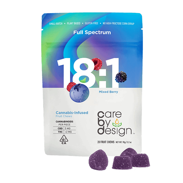 CBD Refresh Gummies - CARE BY DESIGN - 18:1 Mixed Berry - $21 - Edibles