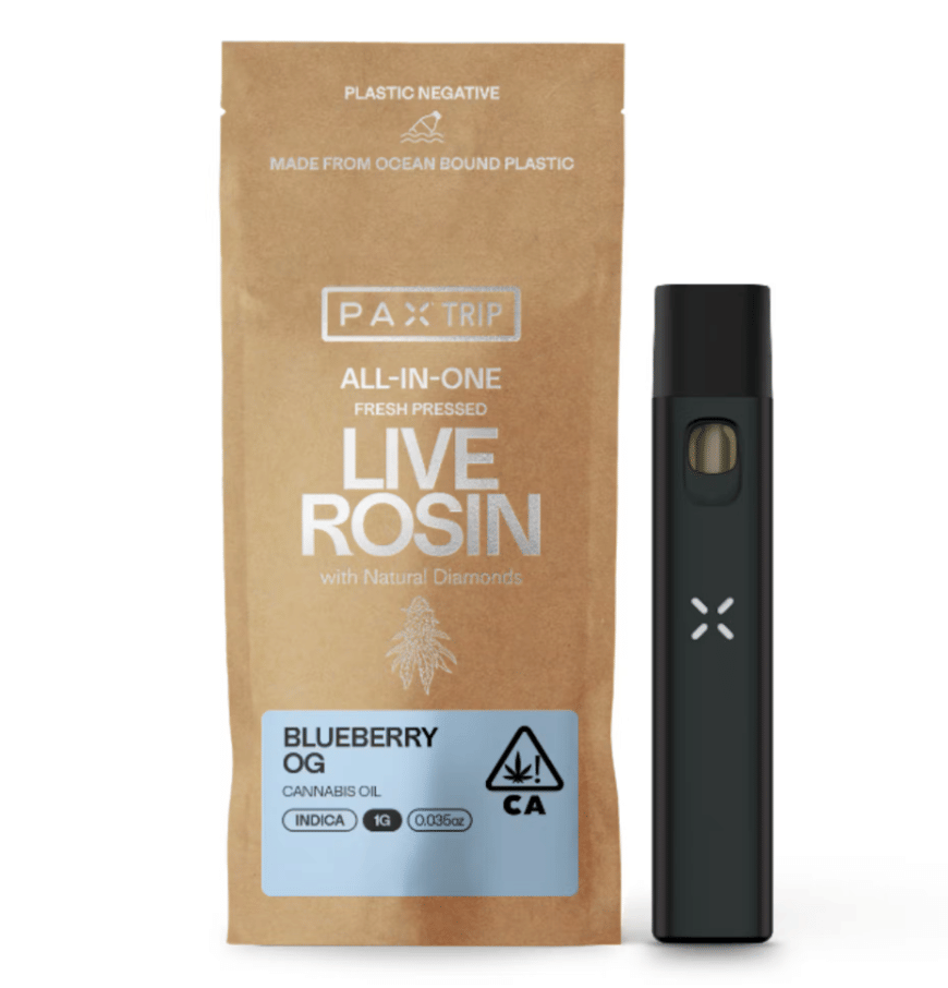 Blueberry OG Live Rosin 1g AIO - Pax -  - $48.50 - Vapes