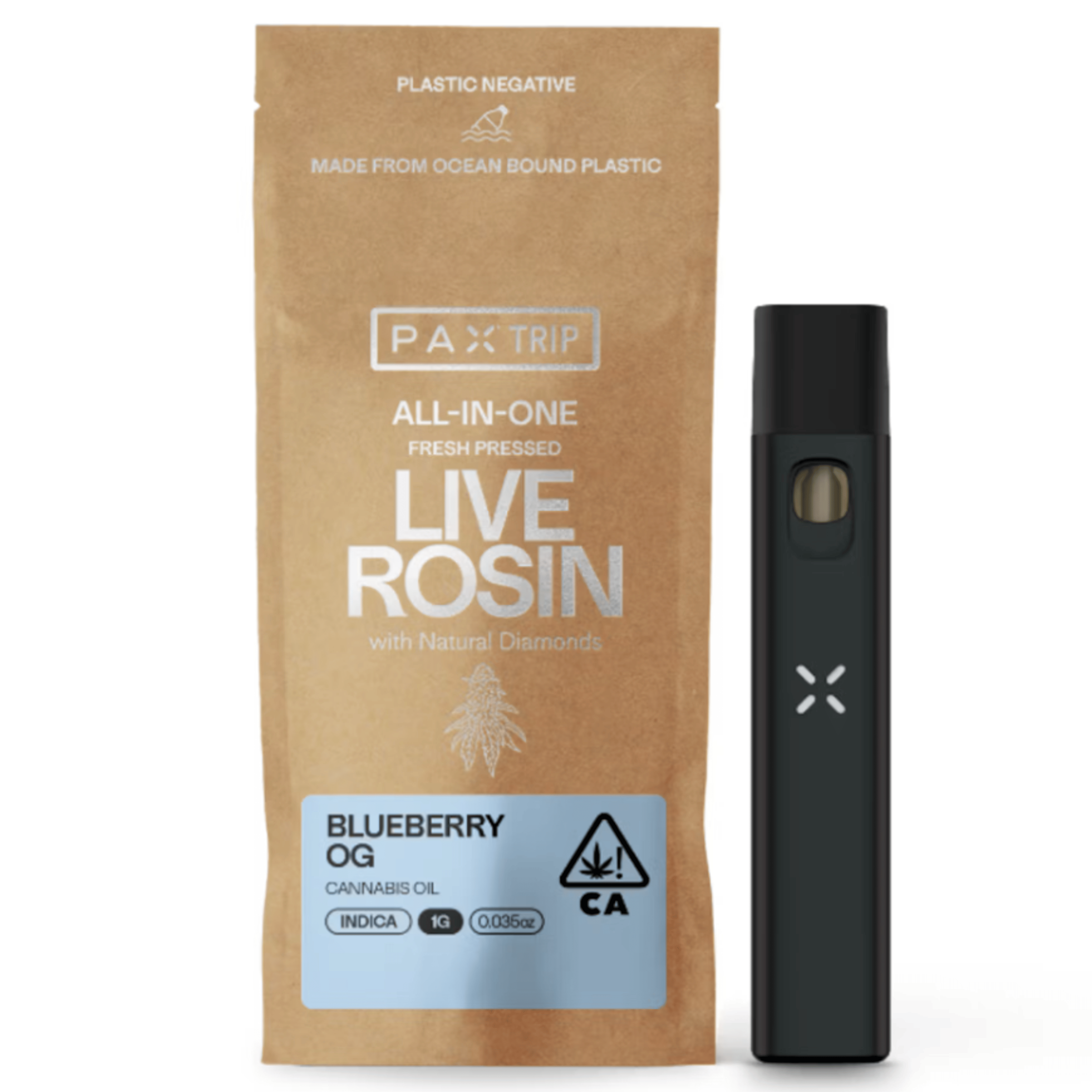 Blueberry OG Live Rosin 1g AIO - Pax - - $48.50 - Vapes
