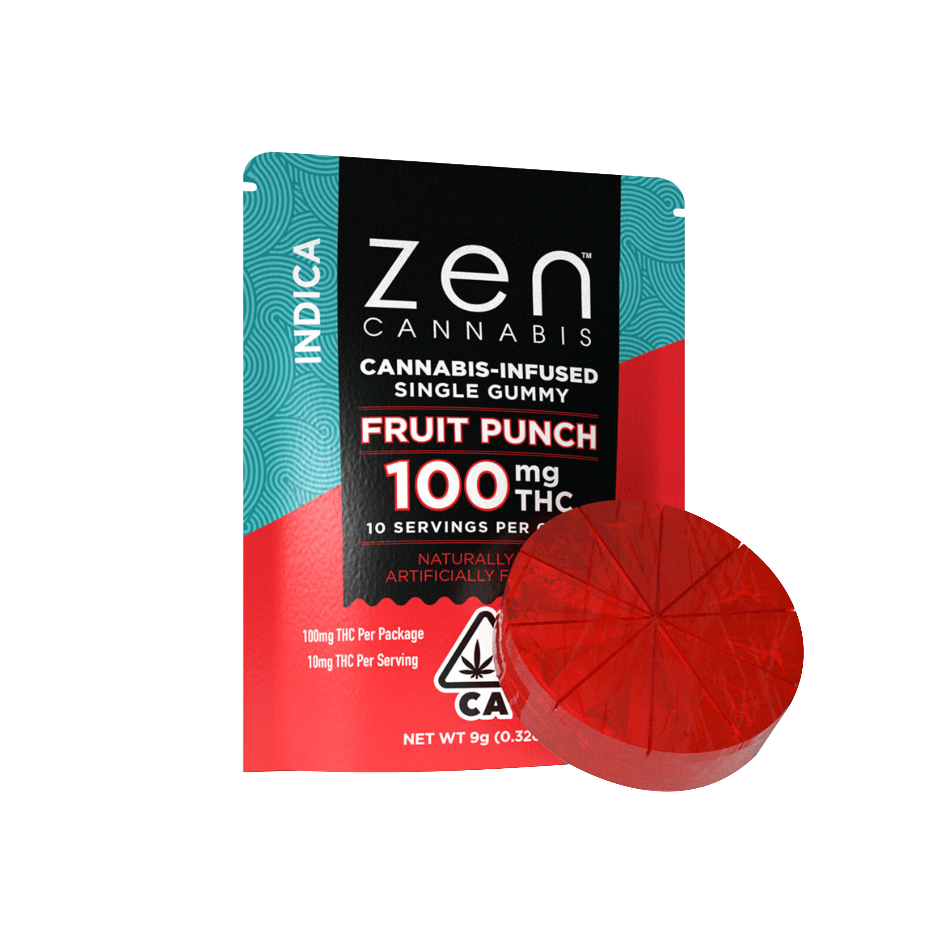 Single | Indica Fruit Punch - 100mg - Zen Cannabis -  - $14 - Edibles