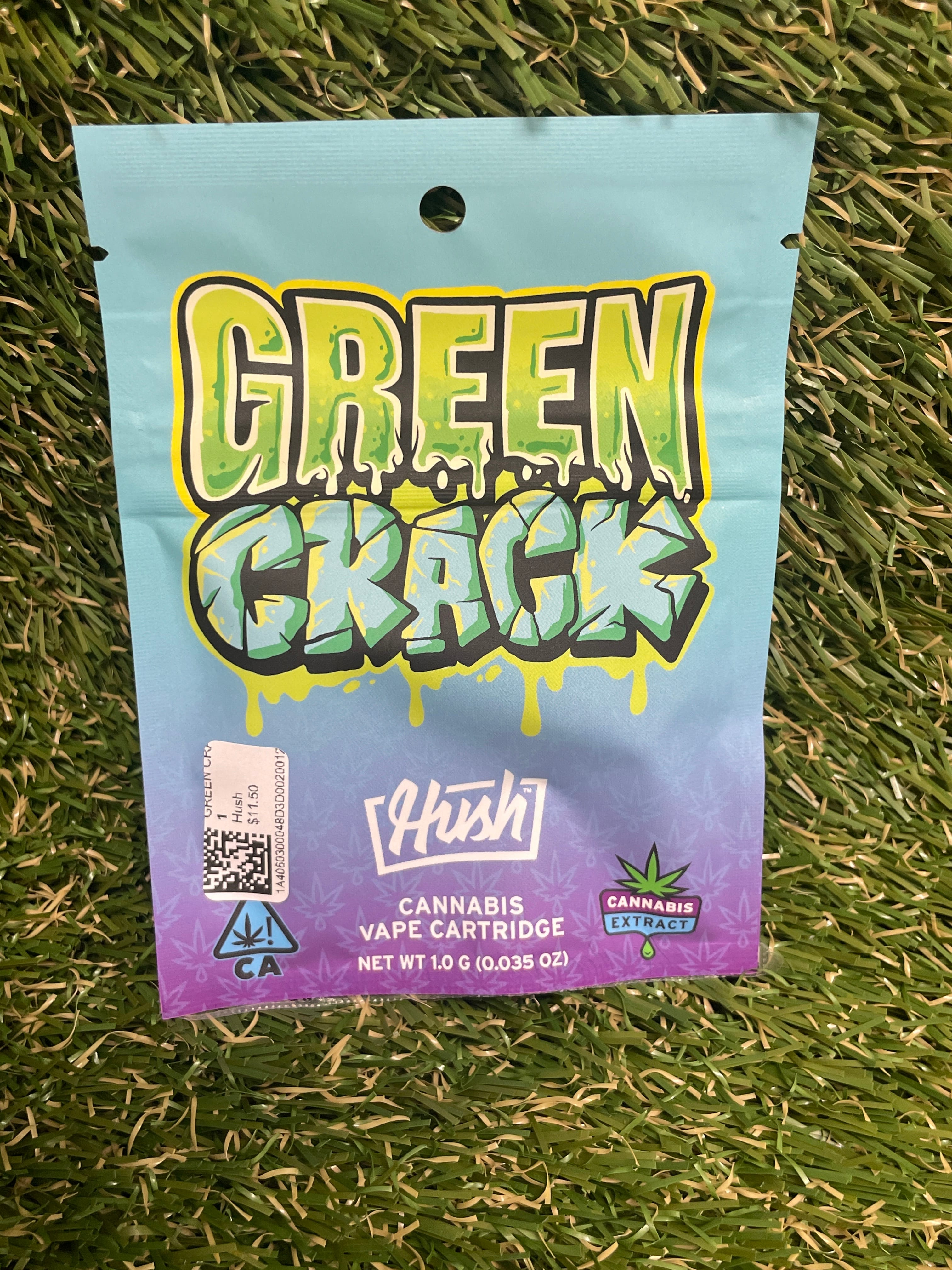 GREEN CRACK 1G REFILL - Hush -  - $11.82 - Vape Cartridge