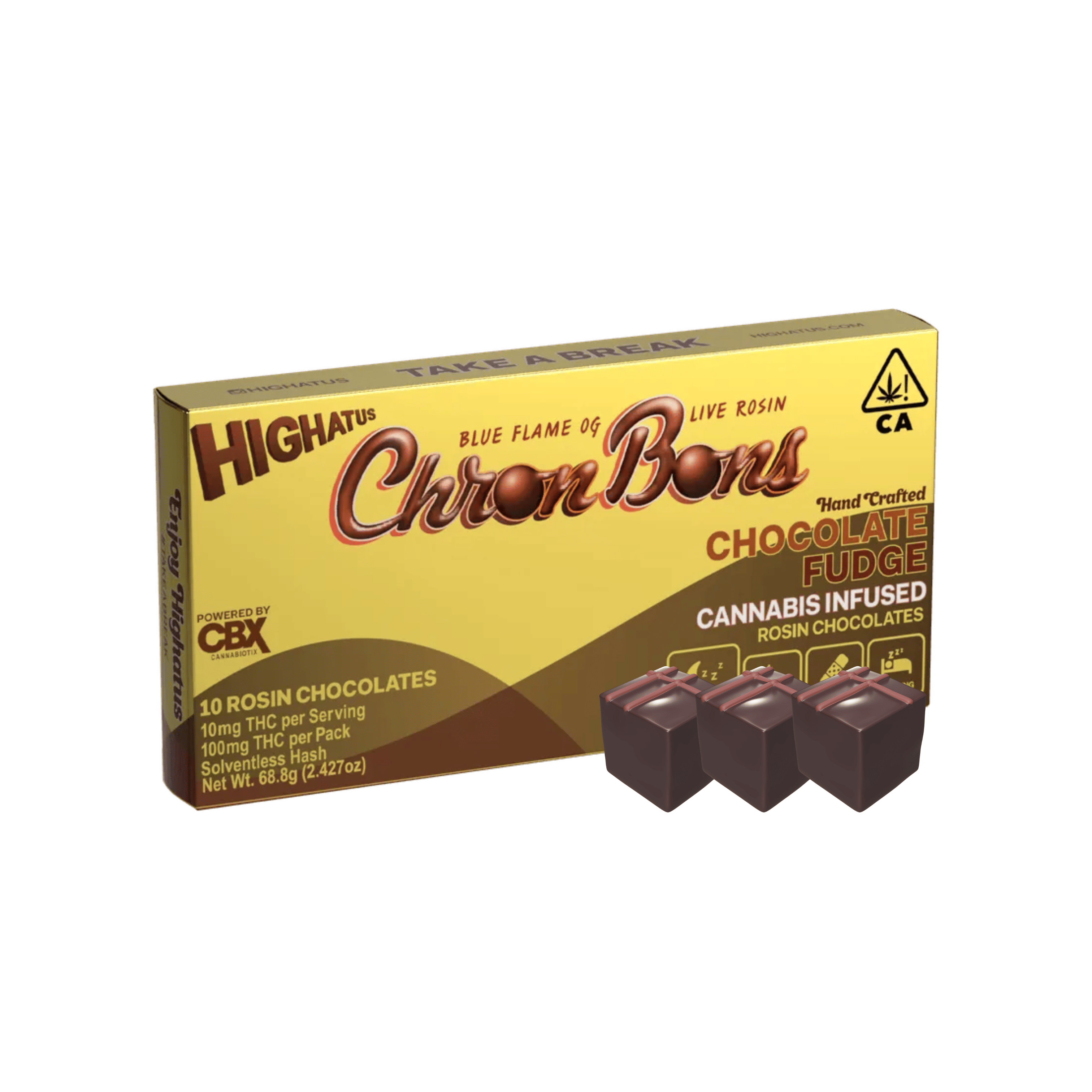 ChronBons | Chocolate Fudge | Mountain Walker - 100mg - Highatus (By CBX) -  - $22 - Edibles