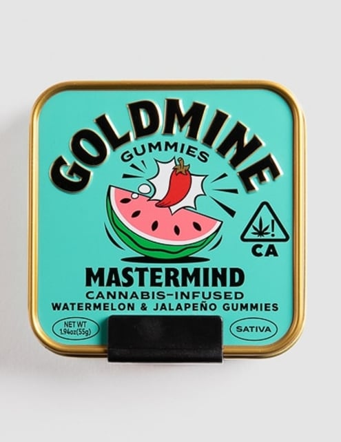 Mastermind Watermelon & Jalapeño Gummy Tin Single Unit (Sativa, 100 MG THC)