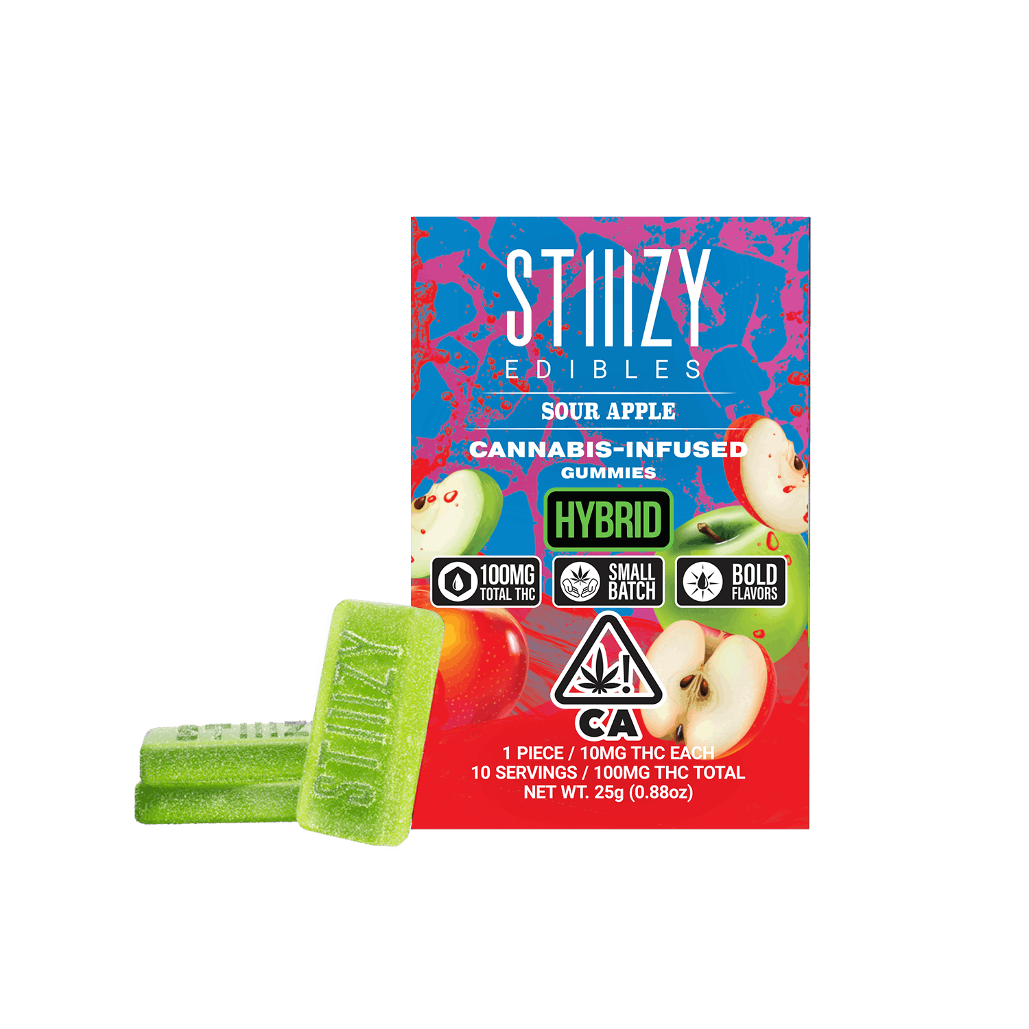 SOUR APPLE 100MG GUMMIES - Stiiizy -  - $11 - Edible (weight - each)