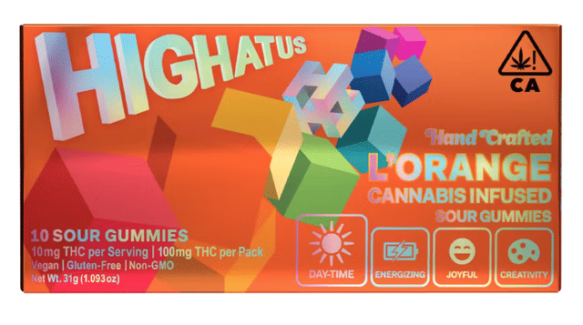 L'Orange Sour Gummies 100mg