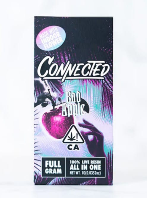 Bad Apple Live Resin AIO 1g - Connected -  - $62.50 - Disposable Vapes