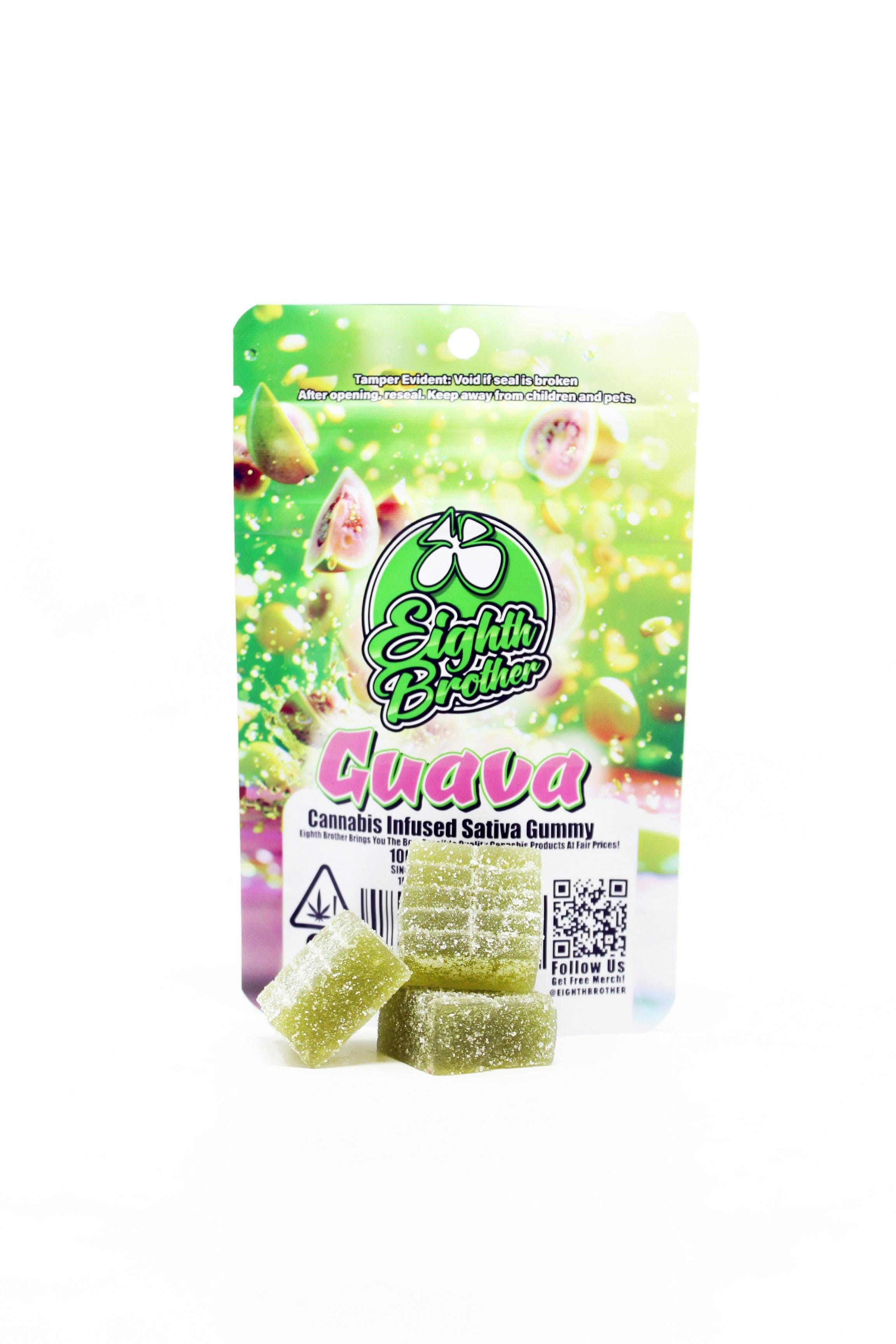 Guava Single - Cut-a-Dose Gummy (100mg) Sativa - Eighth Brother -  - $6 - Edibles
