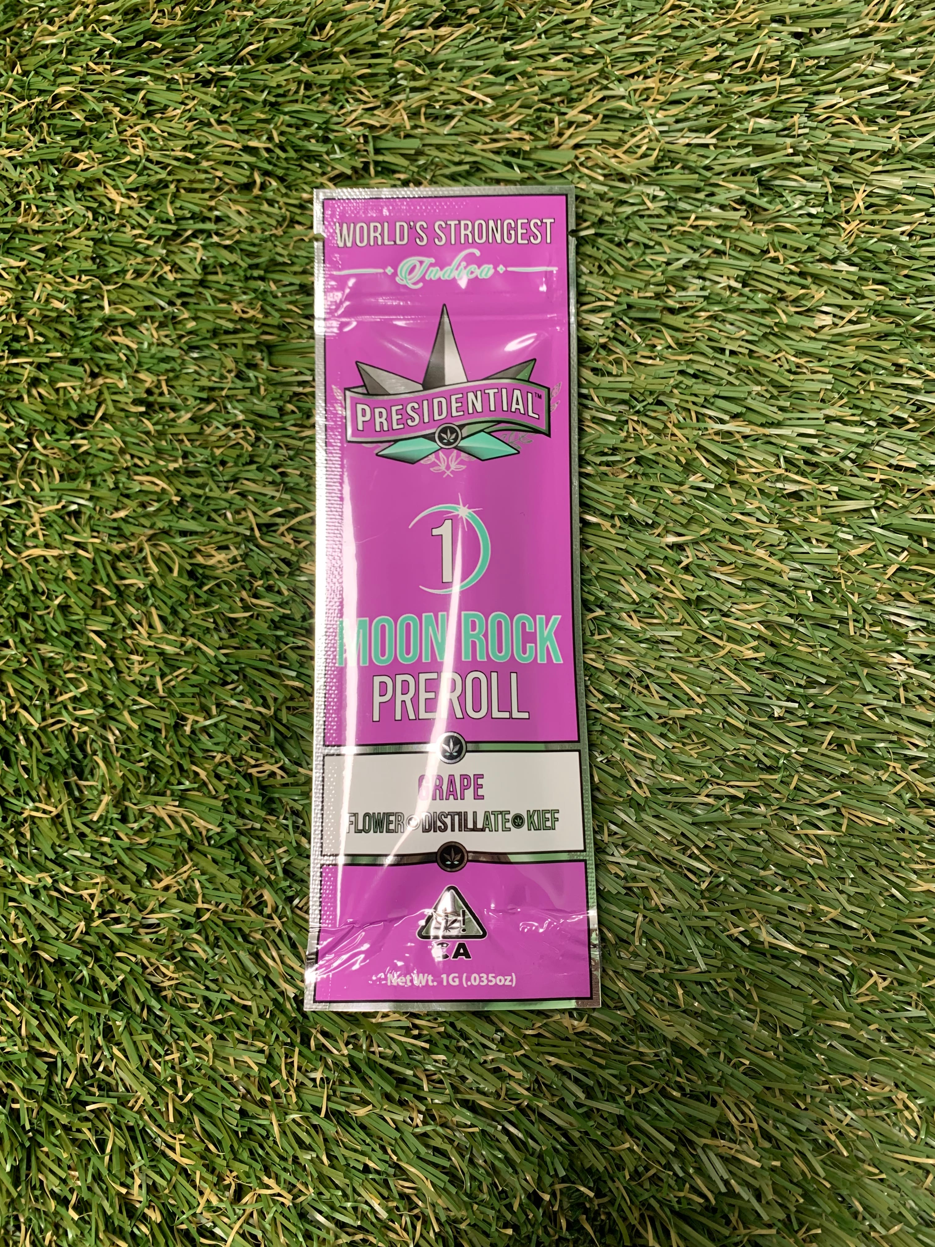 GRAPE 1G MOONROCK INFUSED - Presidential -  - $12.90 - Pre-Roll Infused