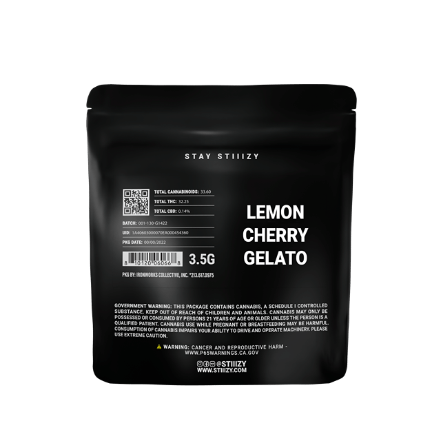 Lemon Cherry Gelato | 3.5g Black Label Mylar