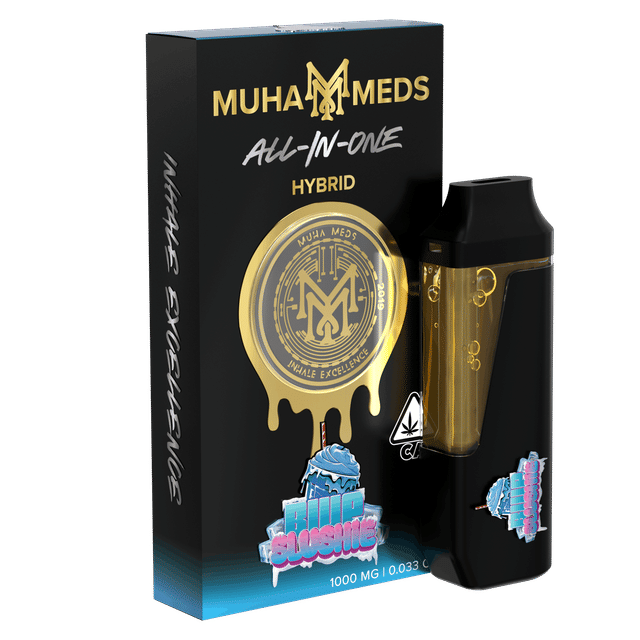 Blue Slushie 1000mg All in One Vape Pens : Muha Meds Blue Slushie 1000mg All in One Vape Pens : Muha Meds