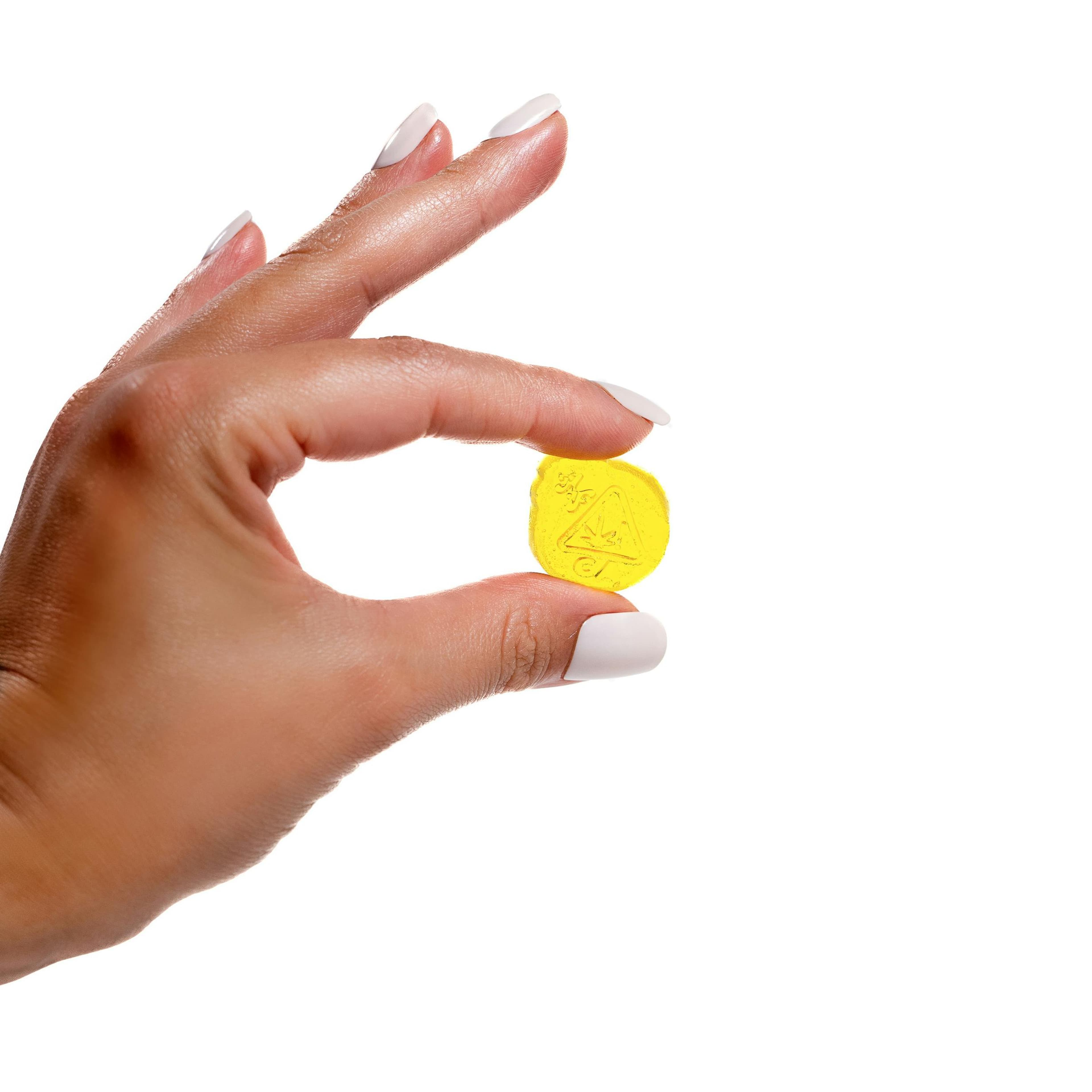 Peaceful Pineapple Rosin Gummies - 100mg THC + 100mg CBD + 100mg CBG - Happy Fruit - Peaceful Pineapple Live Rose Happy Fruit Gummies - $18 - Edibles